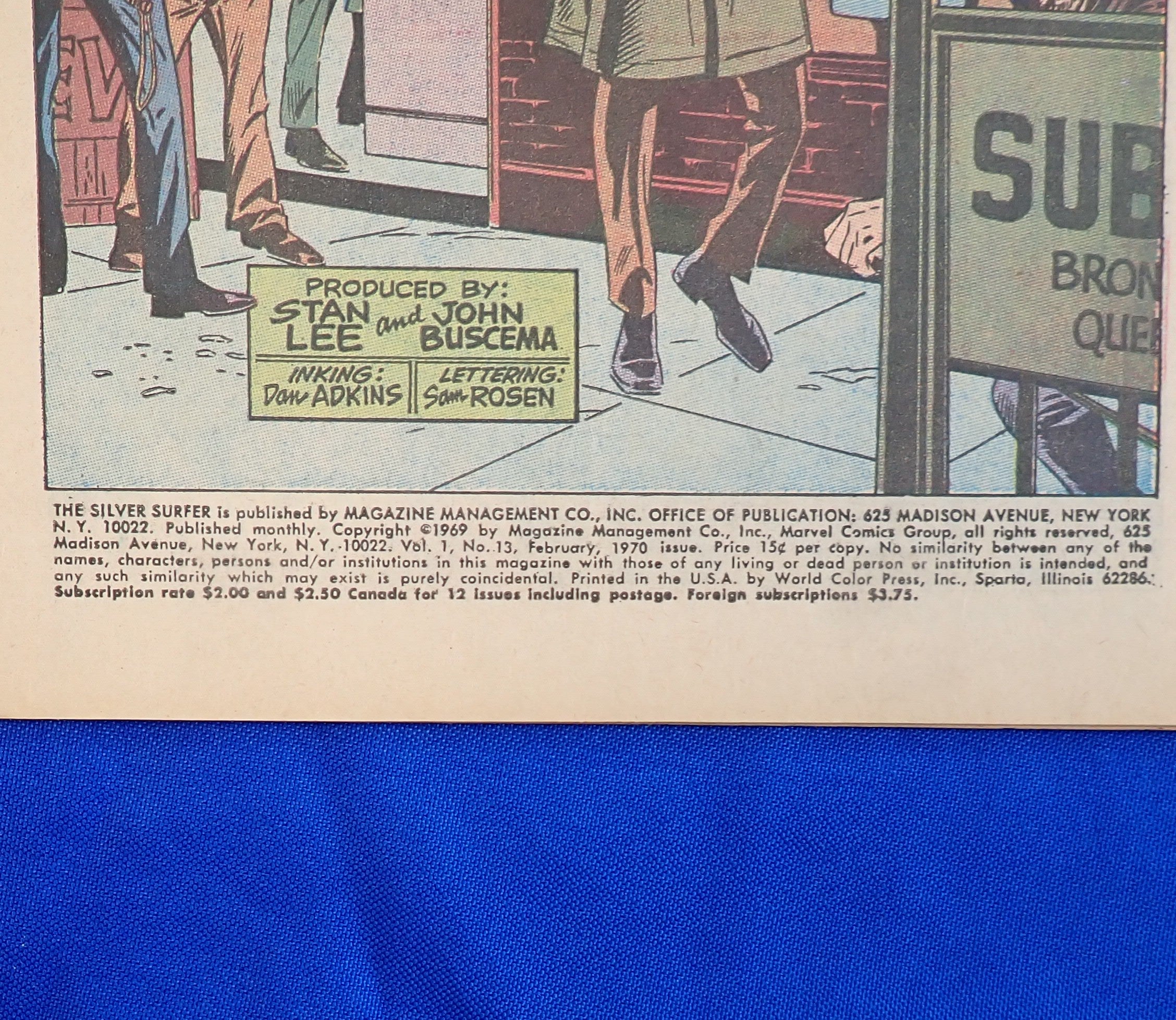 Silver Surfer #13 (1970) - FN- (5.5) - 1st App. Doomsday Man