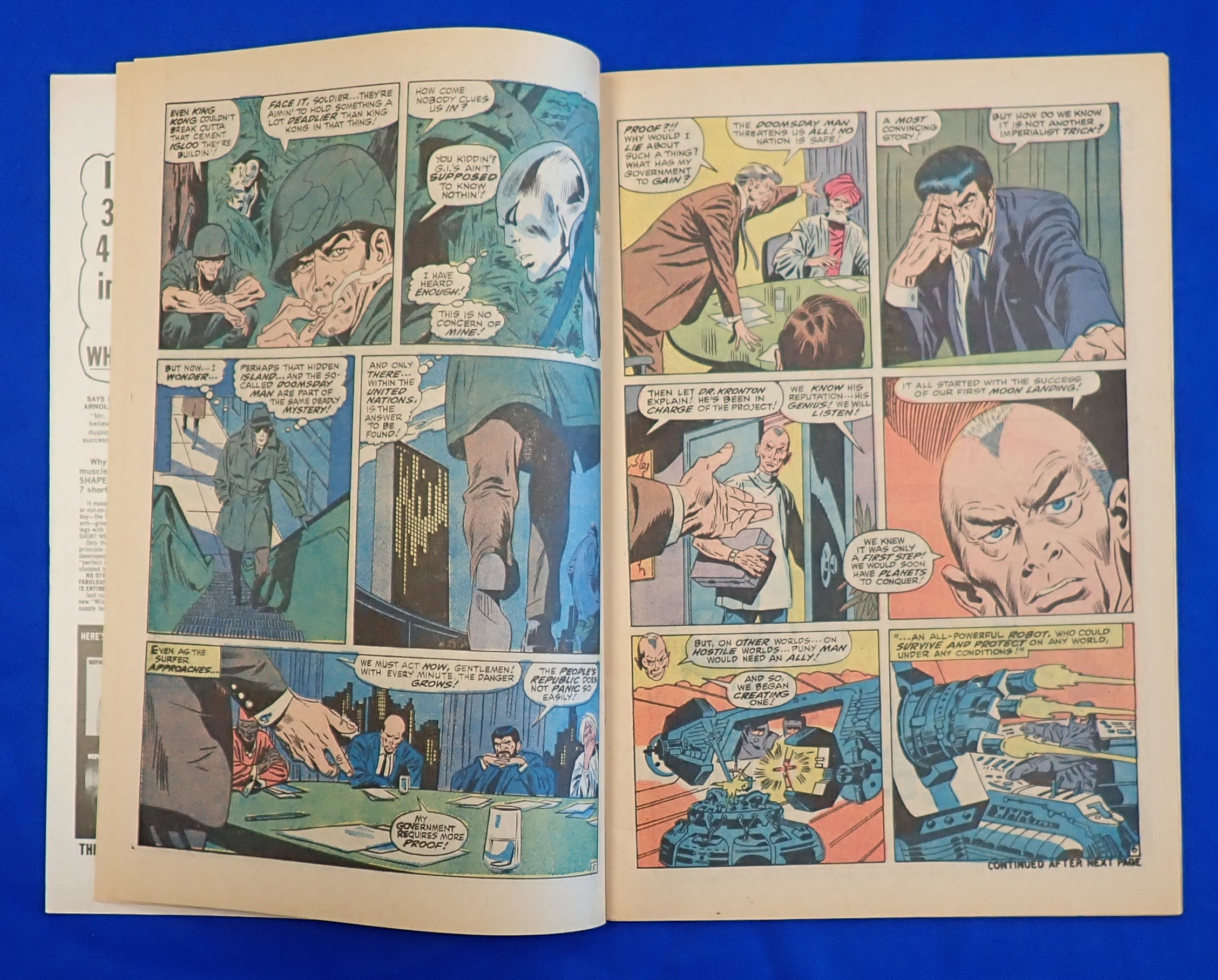 Silver Surfer #13 (1970) - FN- (5.5) - 1st App. Doomsday Man