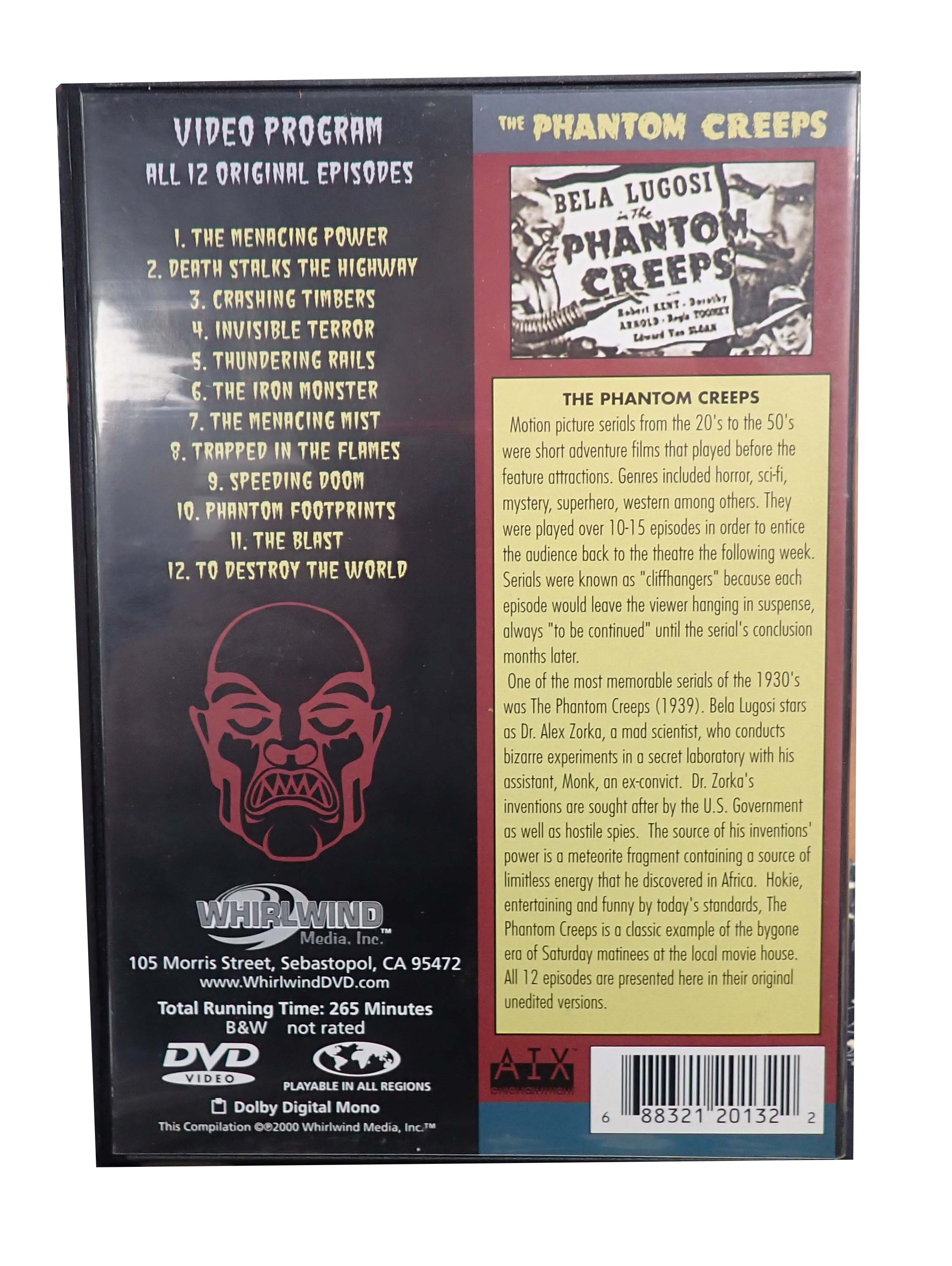 The Phantom Creeps - [DVD]
