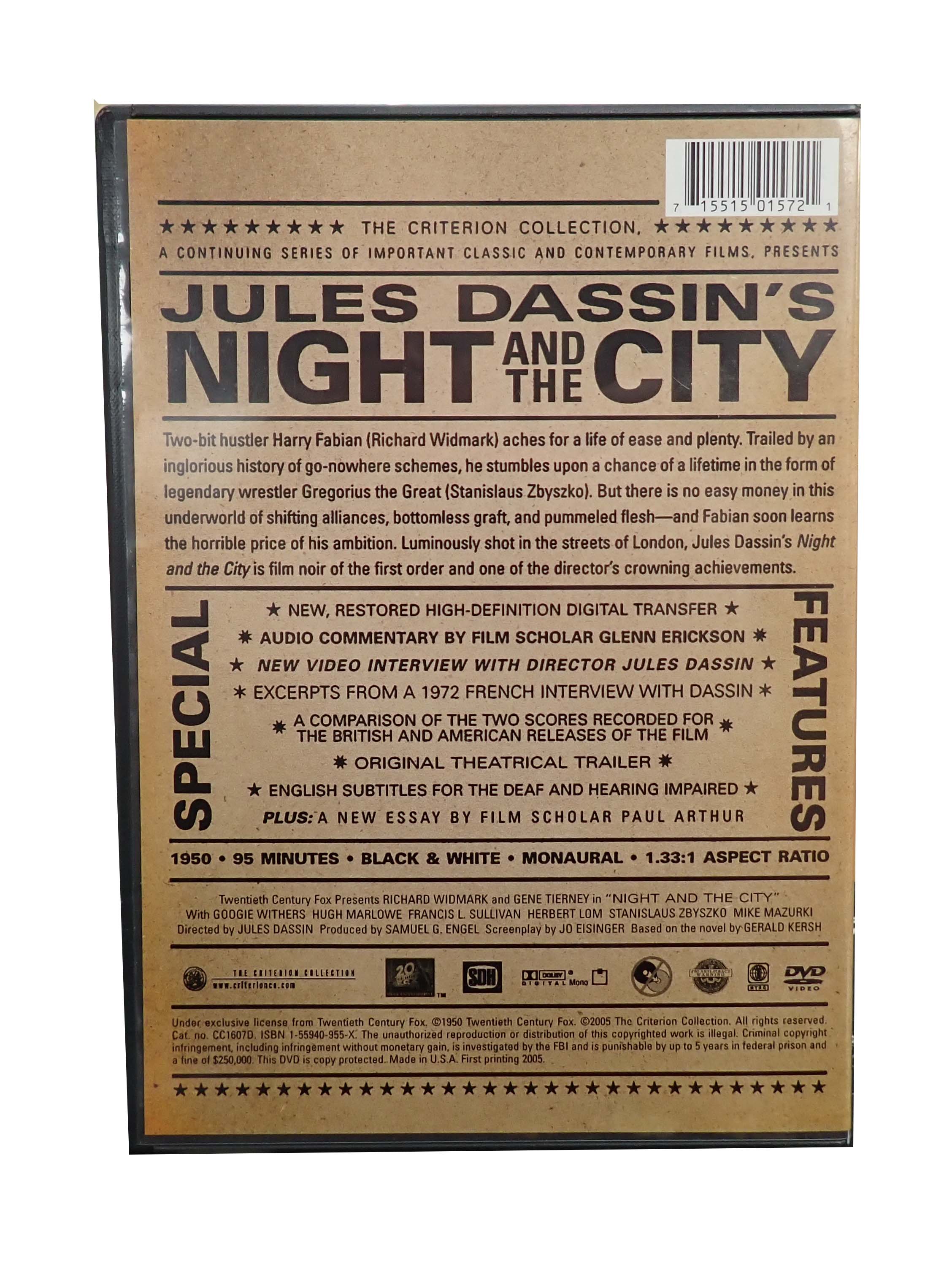 Jules Dassin's Night and the City - Criterion Collection - [DVD]