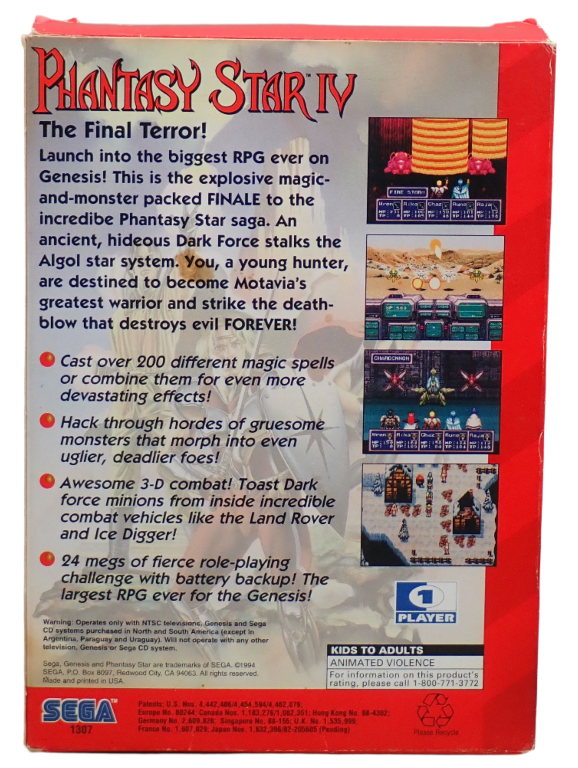 Phantasy Star IV - Sega Genesis