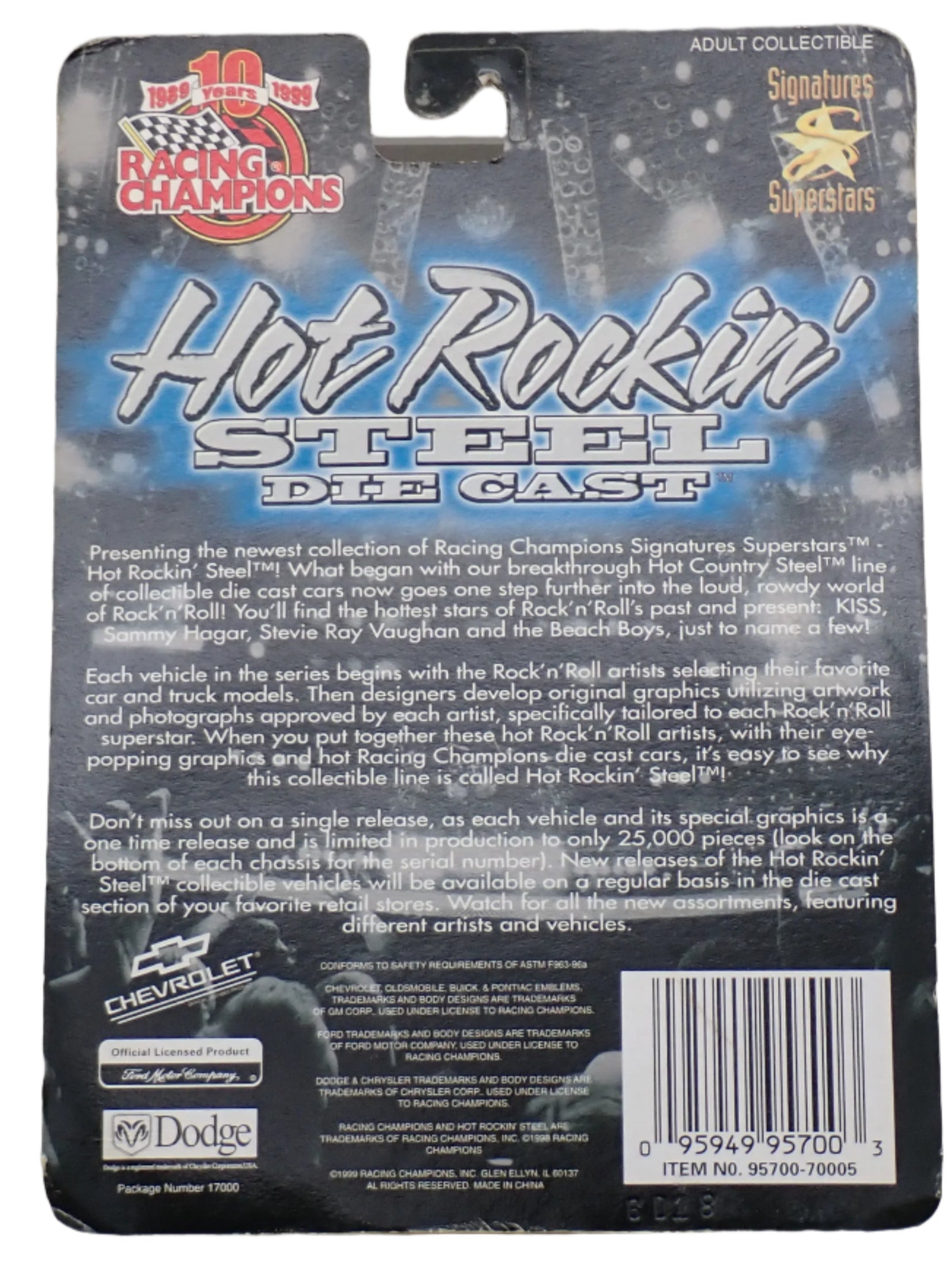 KISS - Racing Champions Die Cast Car