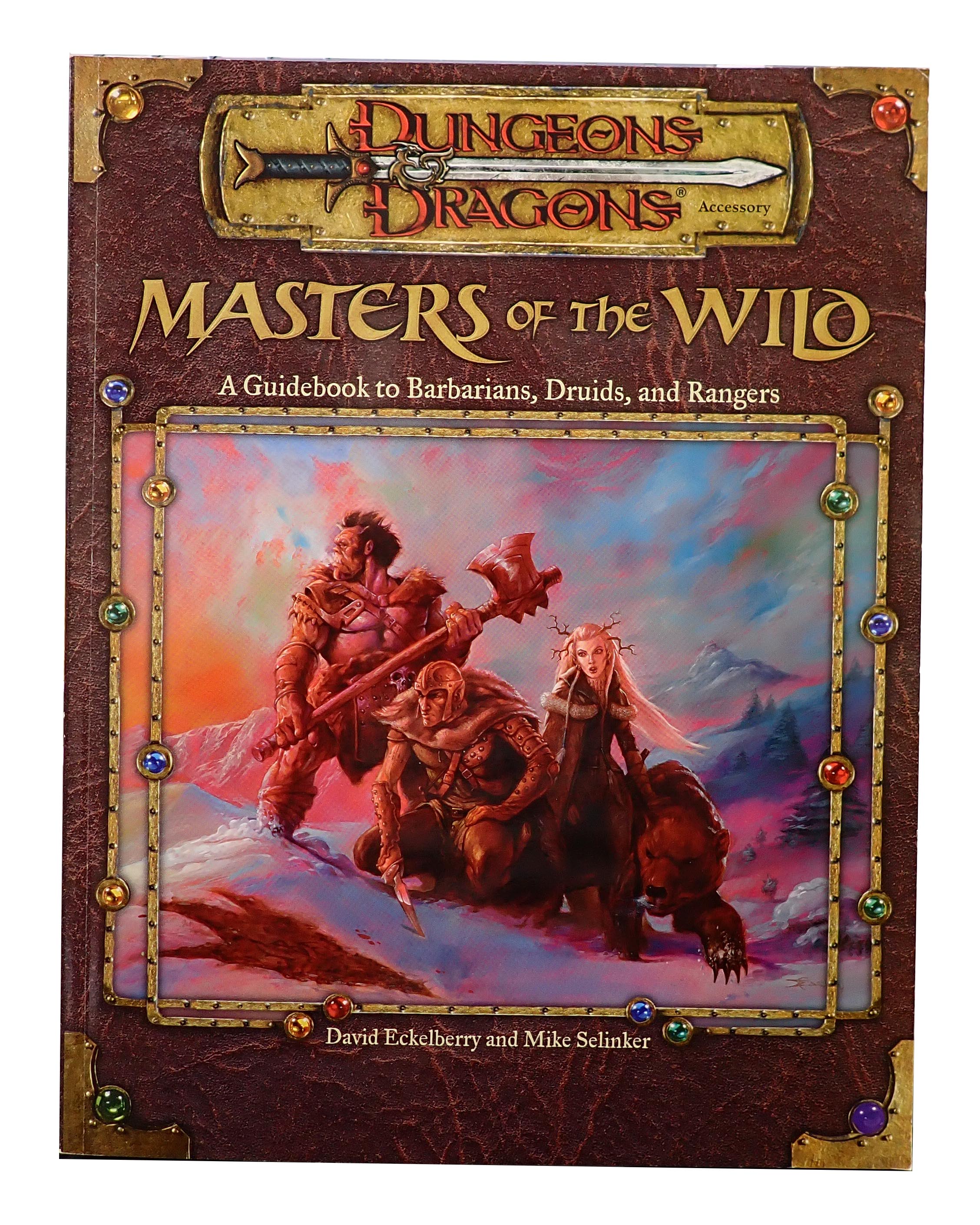D&D Masters of the Wild A Guidebook to Barbarians, Druids, and Rangers SC [Pre-Owned RPG]