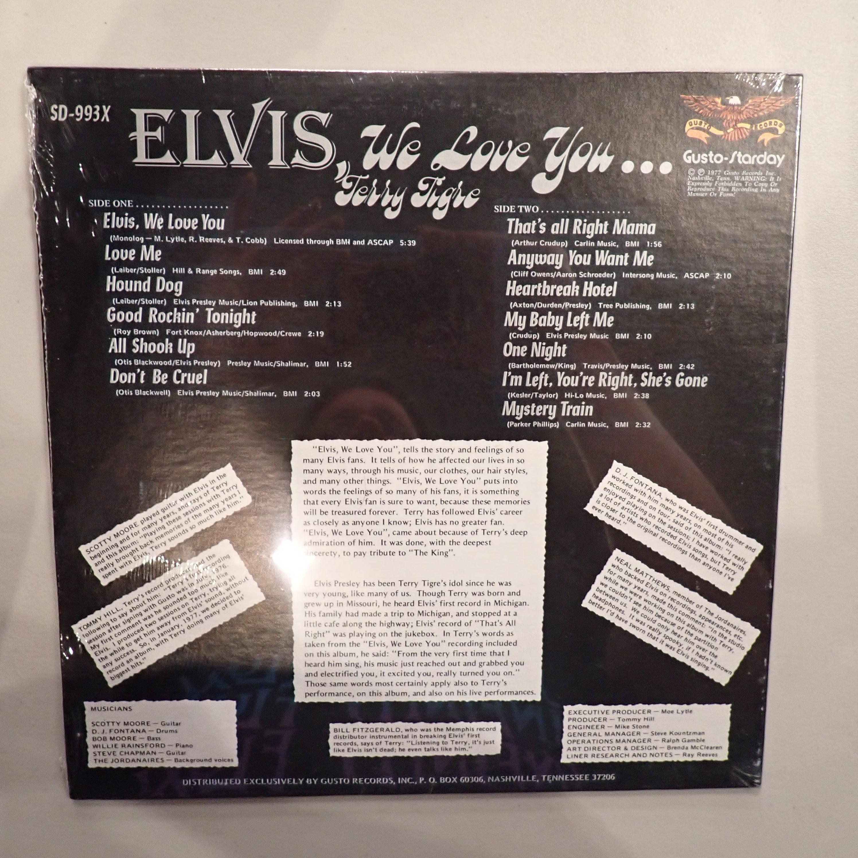 Terry Tigre – Elvis, We Love You