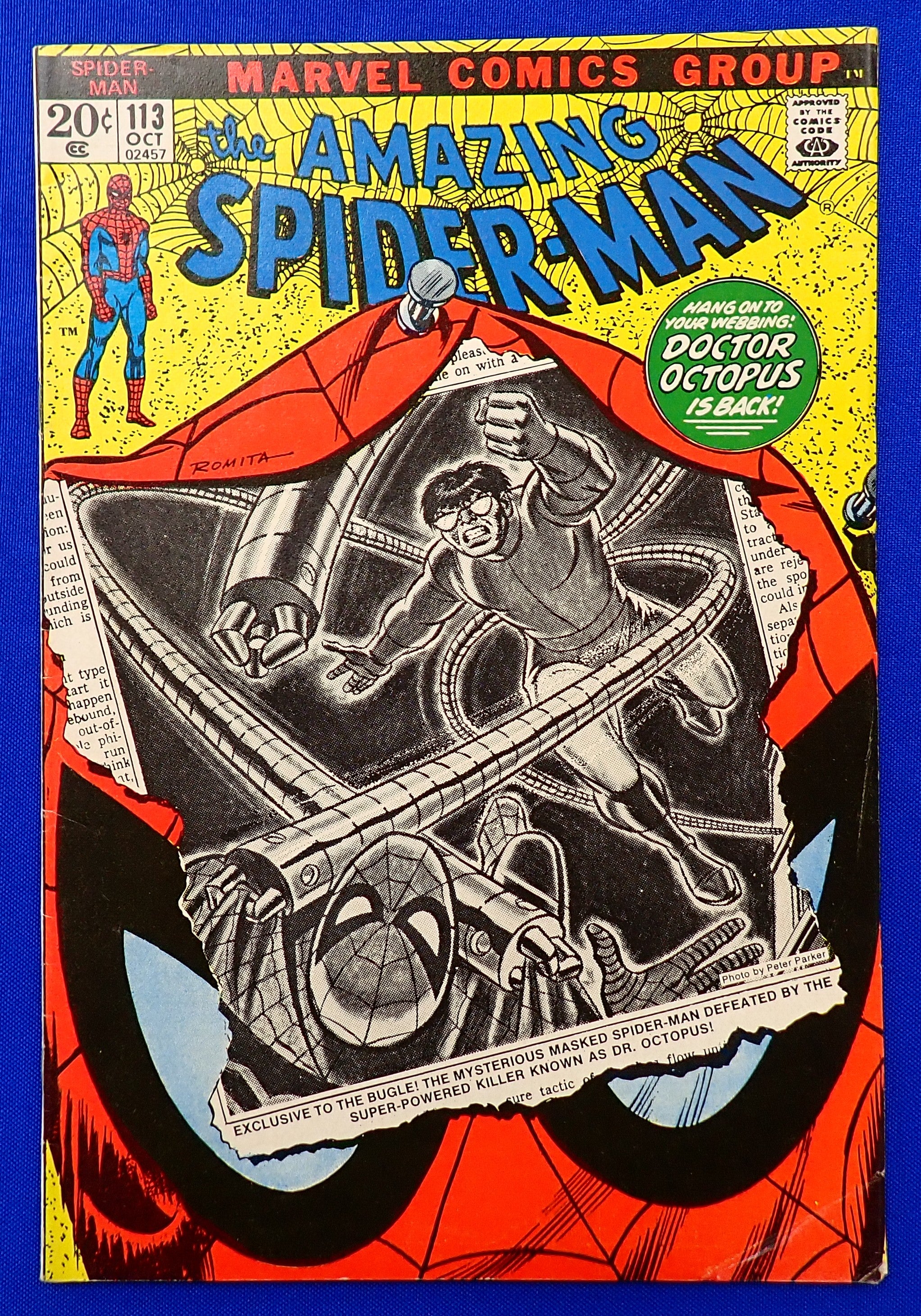 Amazing Spider-Man #113 (1972) - FN (6.0) - 1st App. Hammerhead
