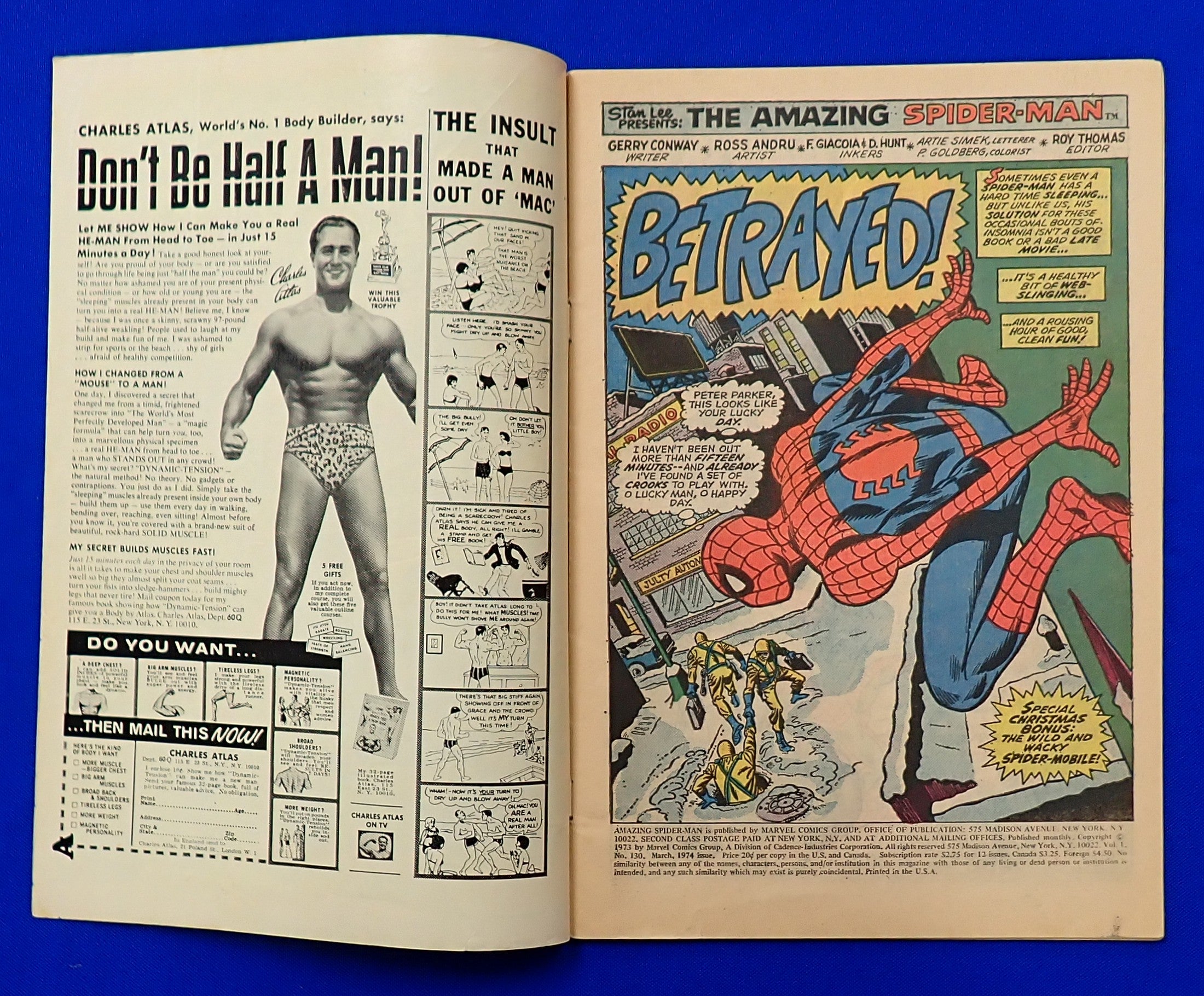 Amazing Spider-Man #130 (1974) - VG (4.0) - Debut of Spider-Mobile