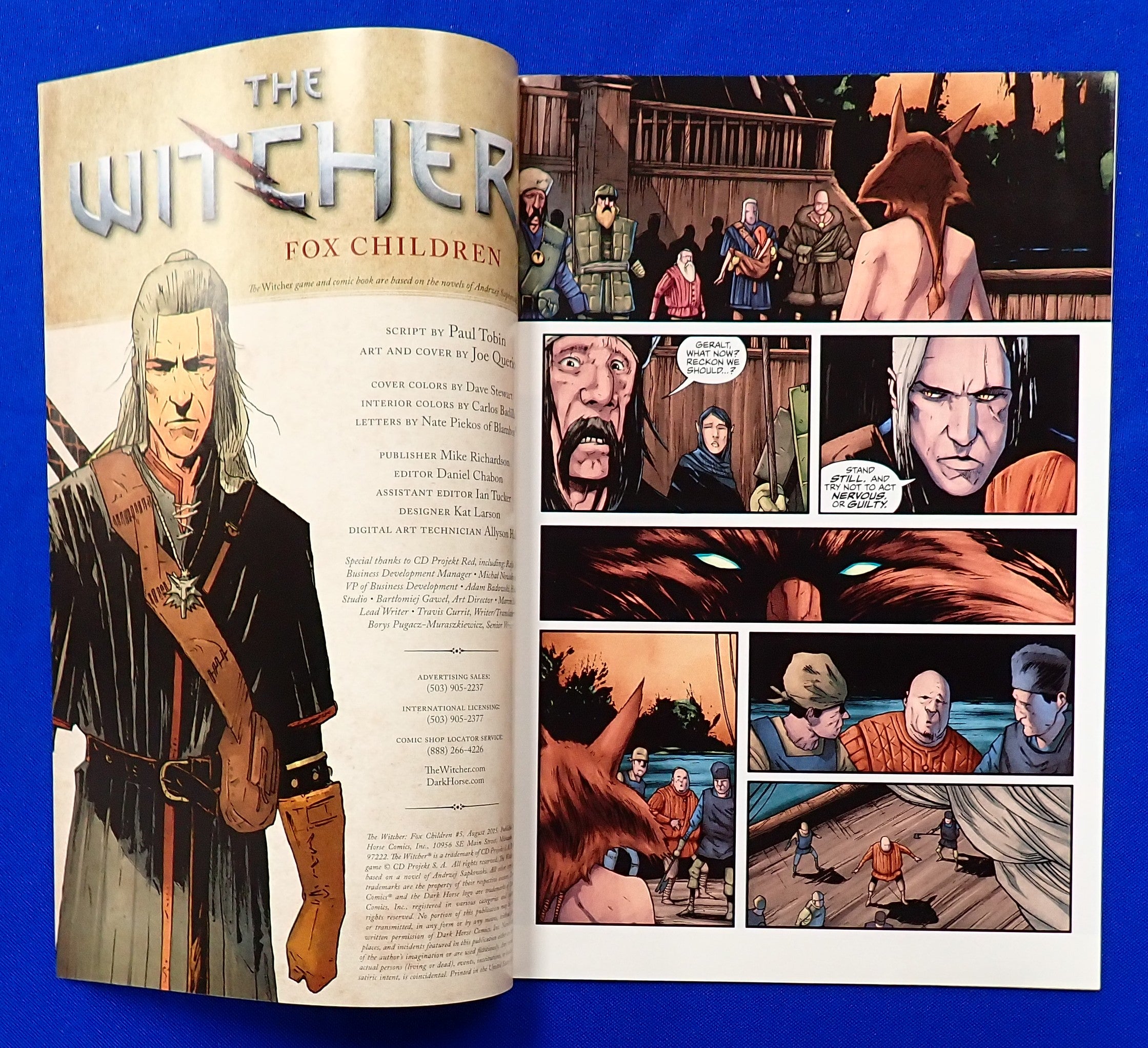 The Witcher: Fox Children #1-5 Set (2015) - Var. Conditions