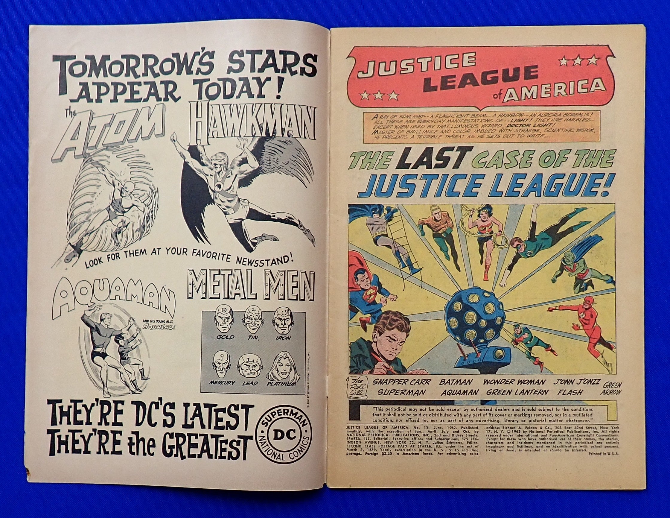 Justice League of America #12 (1962) - FN- (5.5) - 1st App. Dr. Arthur Light