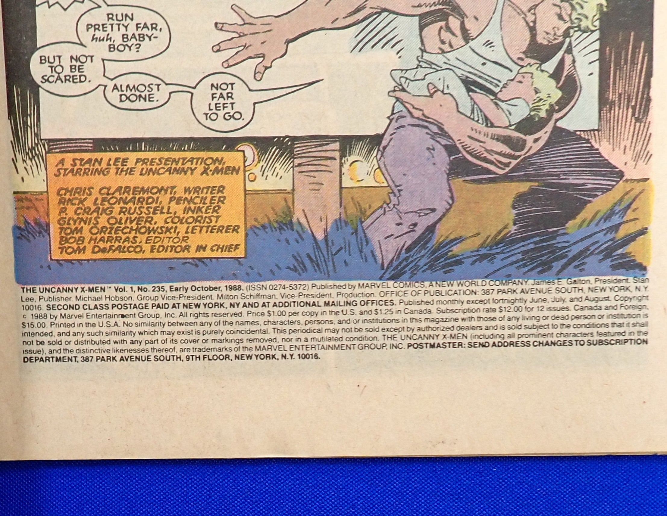Uncanny X-Men #235 (1988) - VF- (7.5) - Mark Jeweler Variant