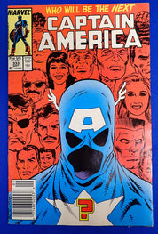 Captain America #333 (1987) - VF- (7.5) - Mark Jeweler Variant/John Walker App.