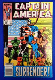 Captain America #345 (1988) - VF- (7.5) - Mark Jeweler Variant