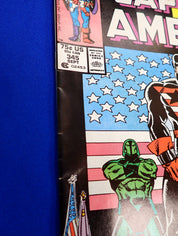 Captain America #345 (1988) - VF- (7.5) - Mark Jeweler Variant