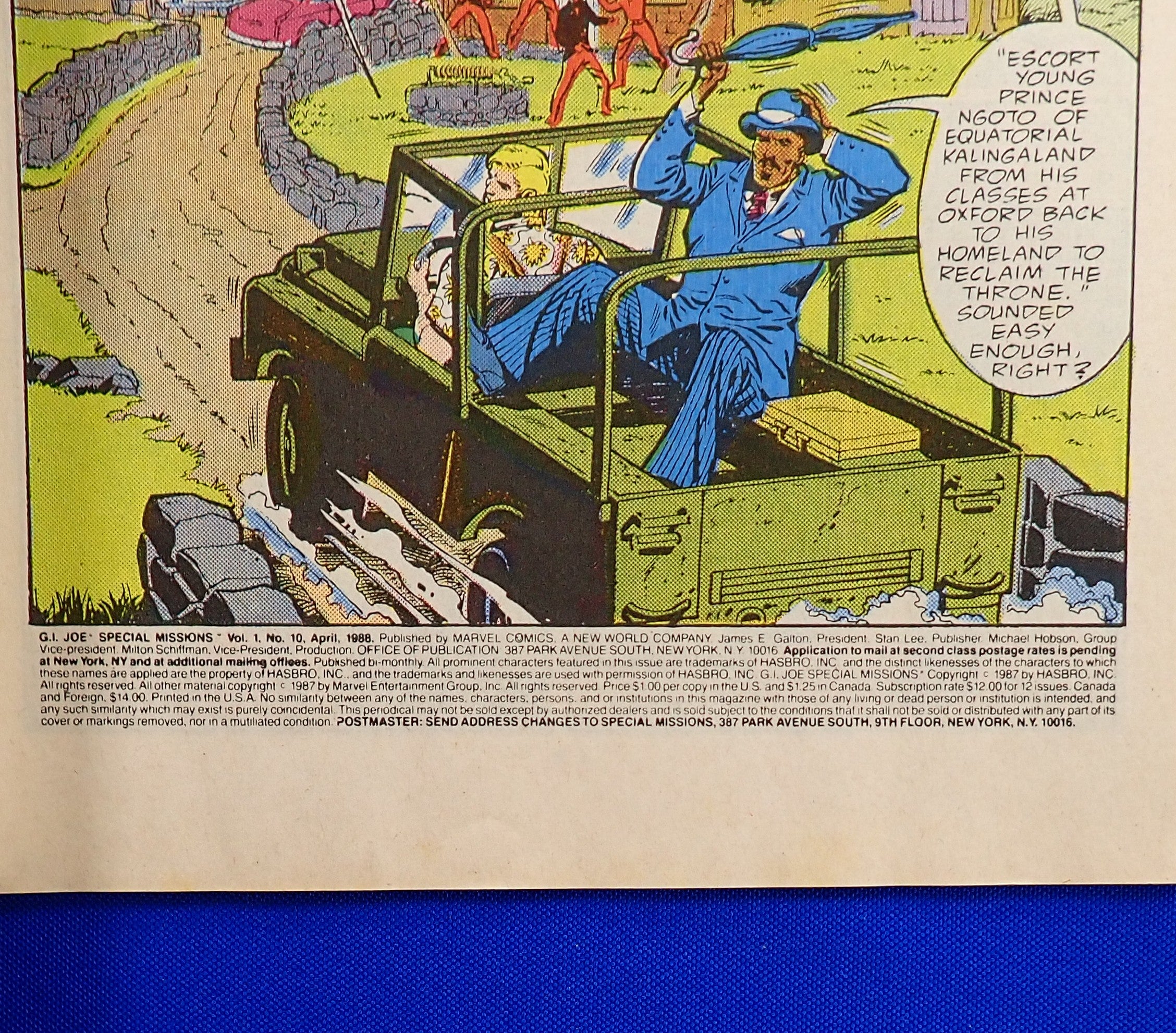 G.I. Joe Special Missions #10 (1988) - VF- (7.5) - Mark Jeweler Variant