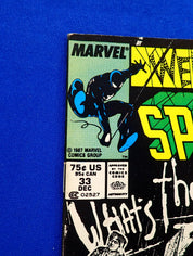 Web of Spider-Man #33 (1987) - VF- (7.5) - Mark Jeweler Variant