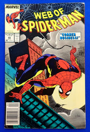 Web of Spider-Man #49 (1989) - VF- (7.5) - Mark Jeweler Variant