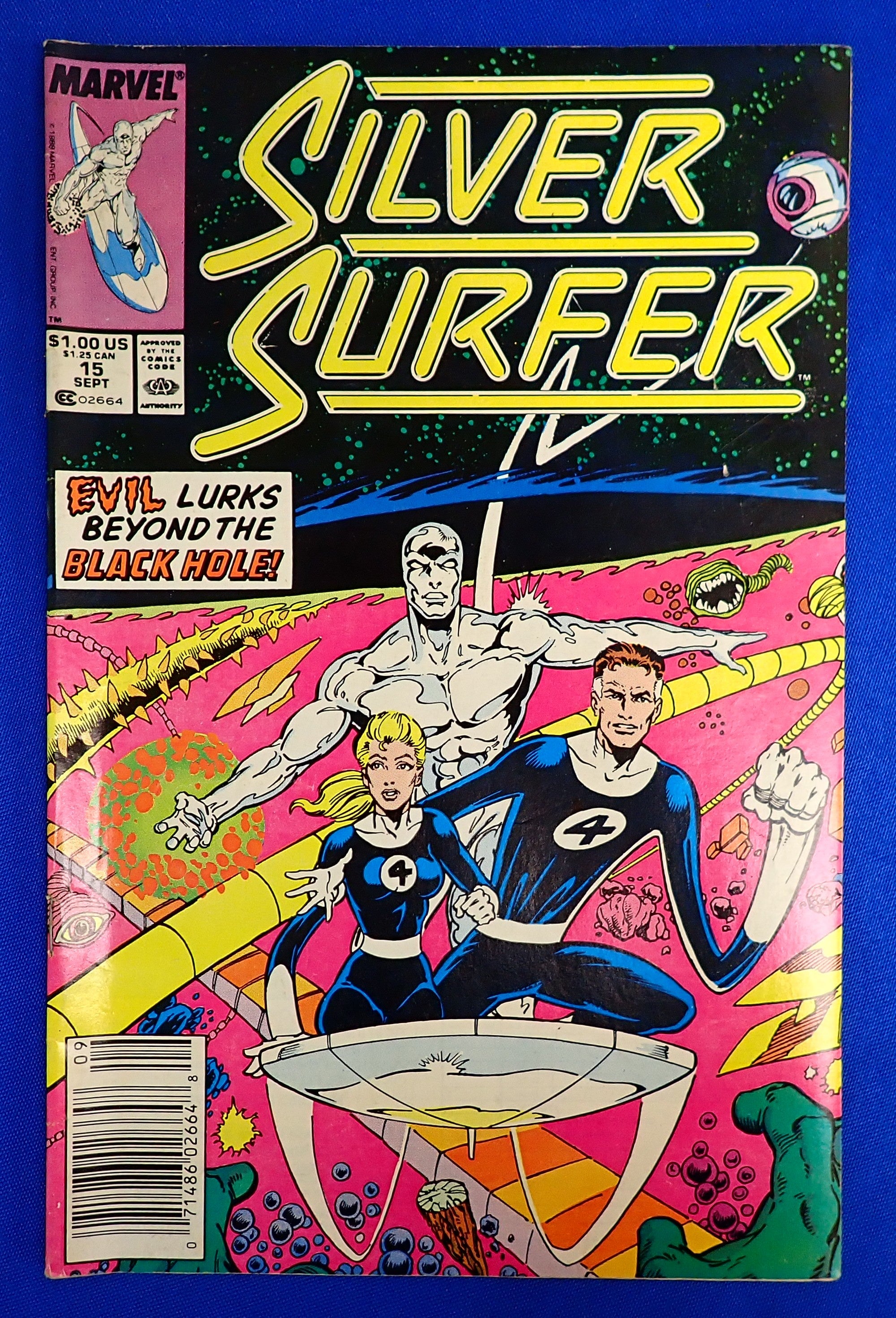 Silver Surfer #15 (1988) - FN/VF (7.0) - Mark Jeweler Variant