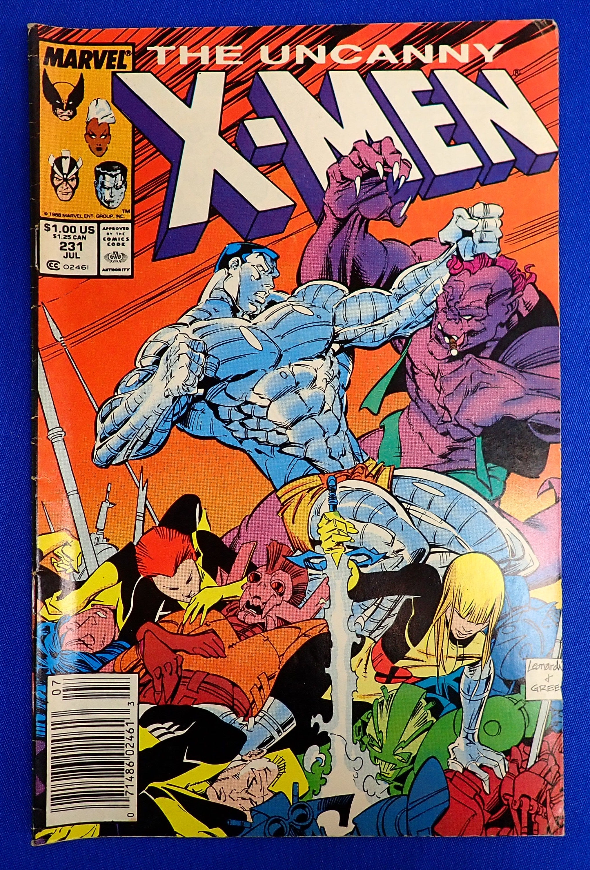 Uncanny X-Men #231 (1988) - FN+ (6.5) - Mark Jeweler Variant