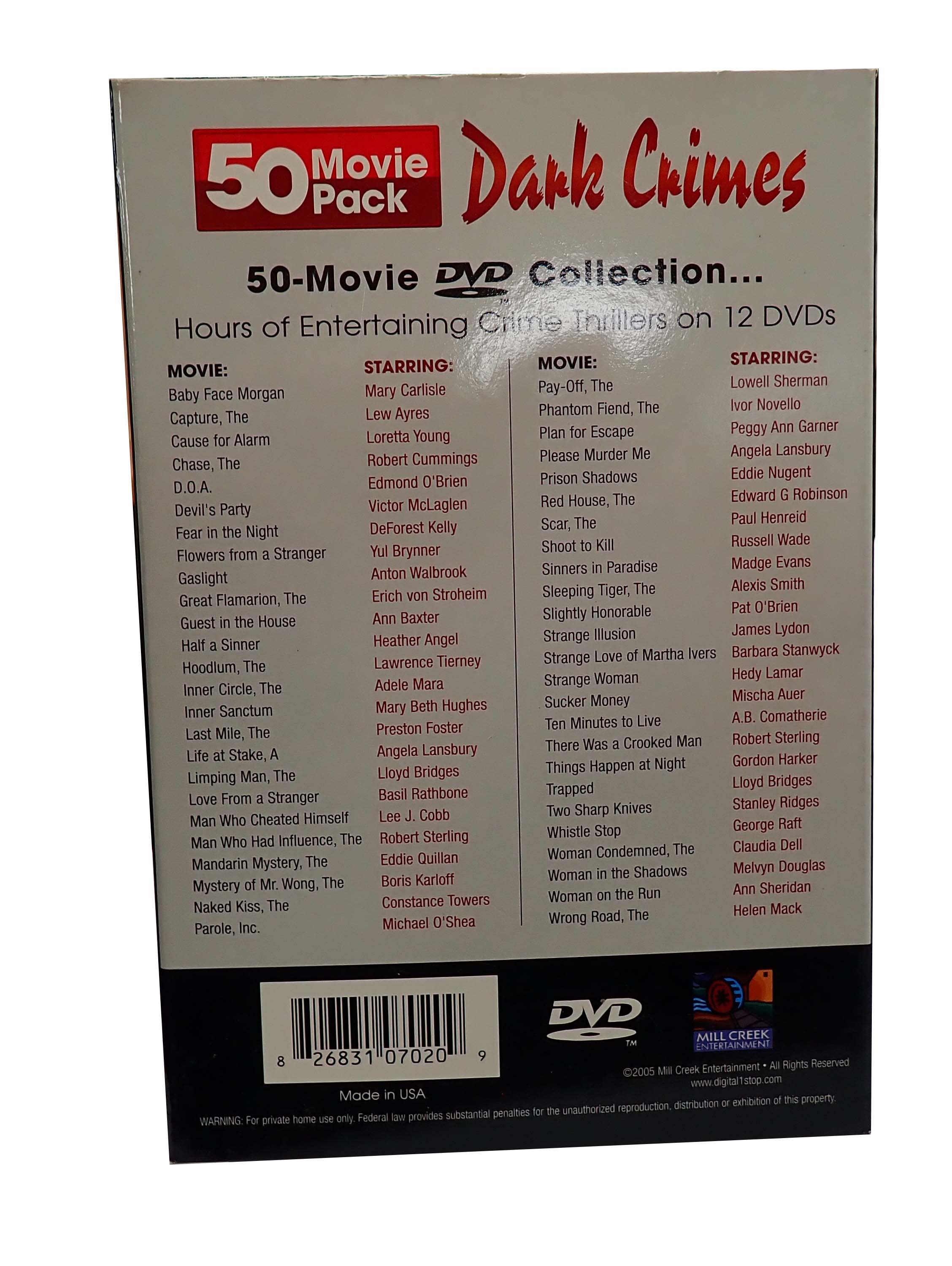 50 Movie Pack: Dark Crimes - [DVD]