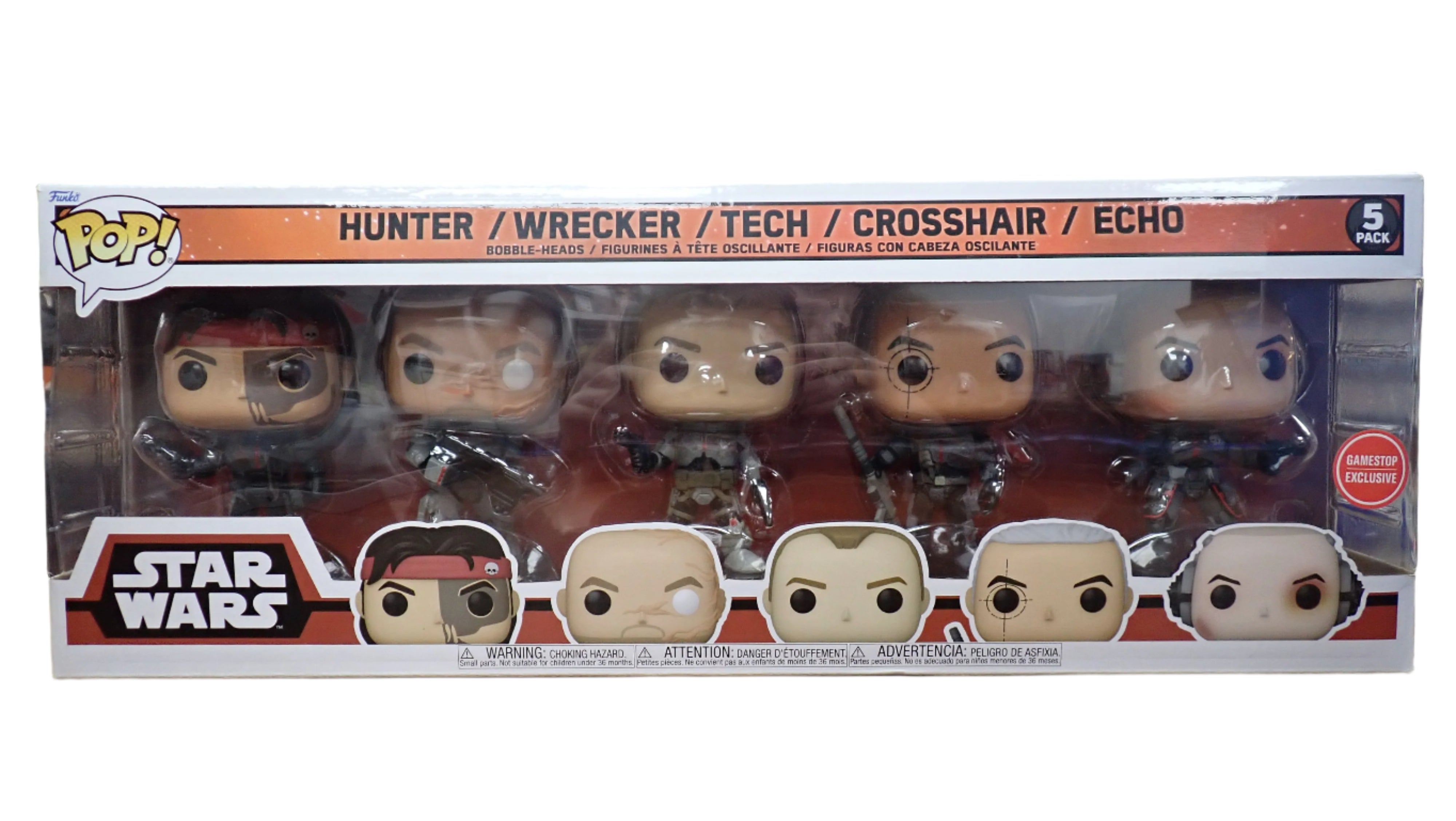 Hunter / Wrecker / Tech / Crosshair / Echo - POP! 5-Pack