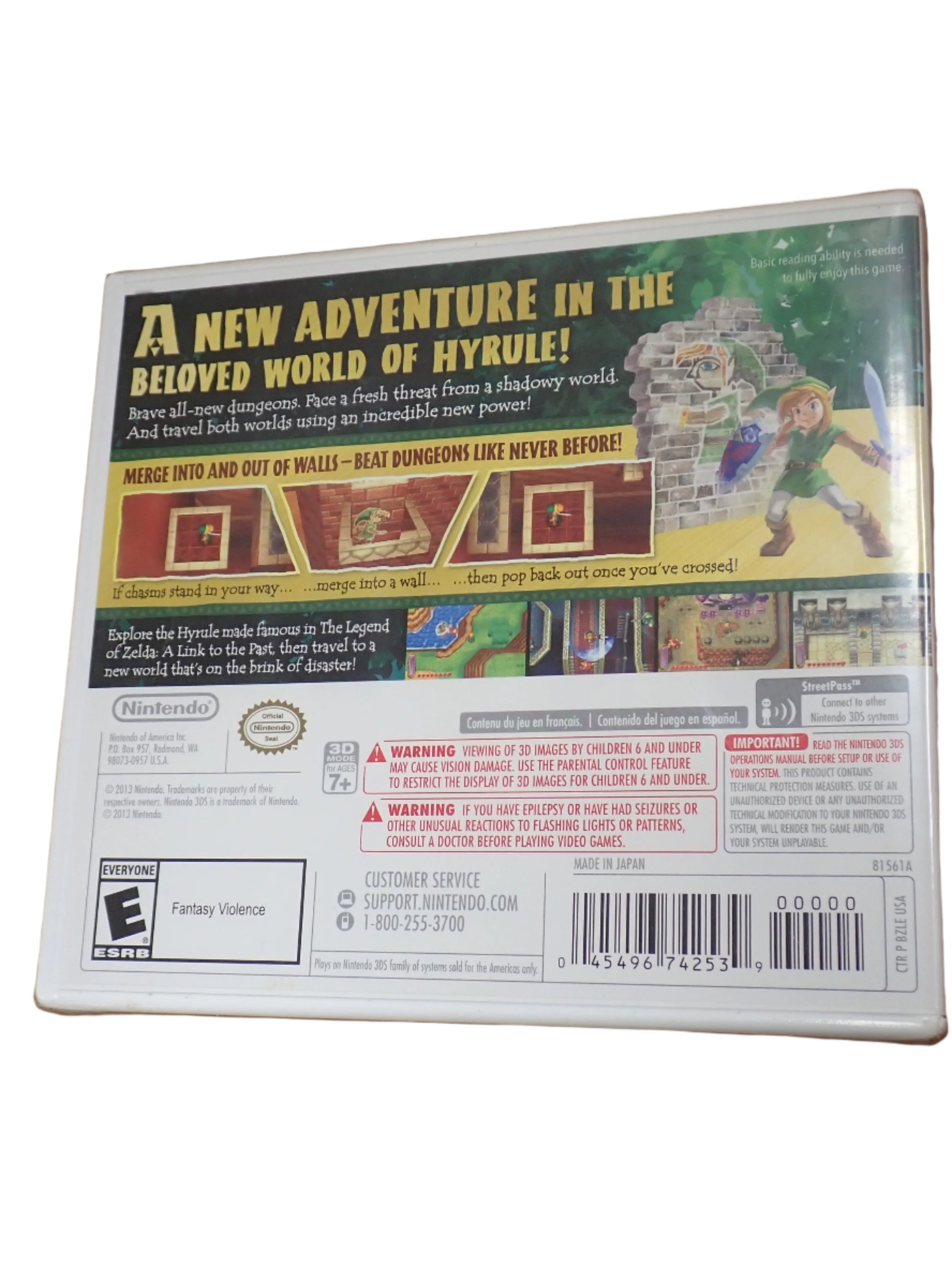 The Legend of Zelda: A Link Between Worlds - 3DS (Sealed)