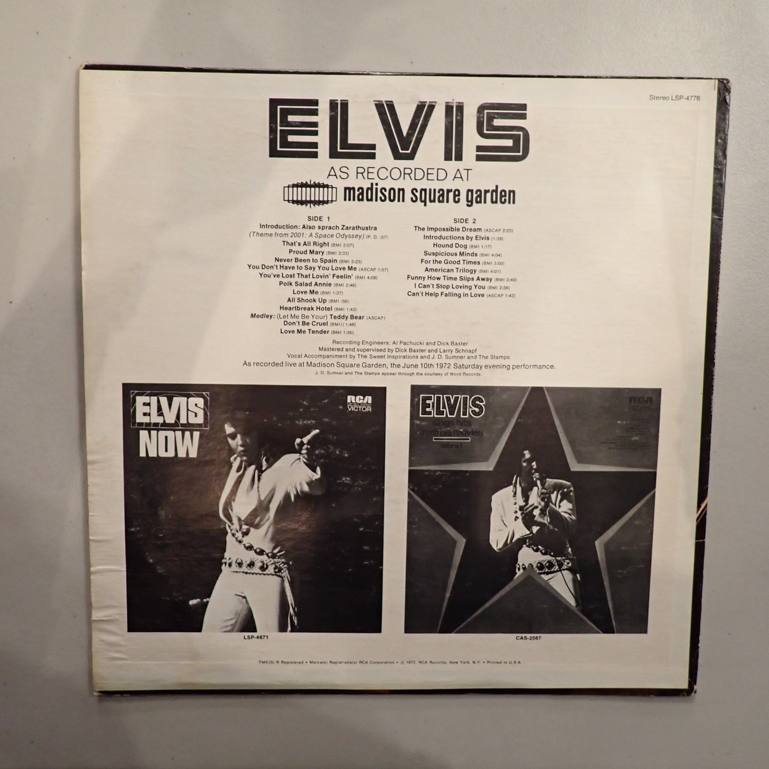 Elvis – Elvis As Recorded At Madison Square Garden