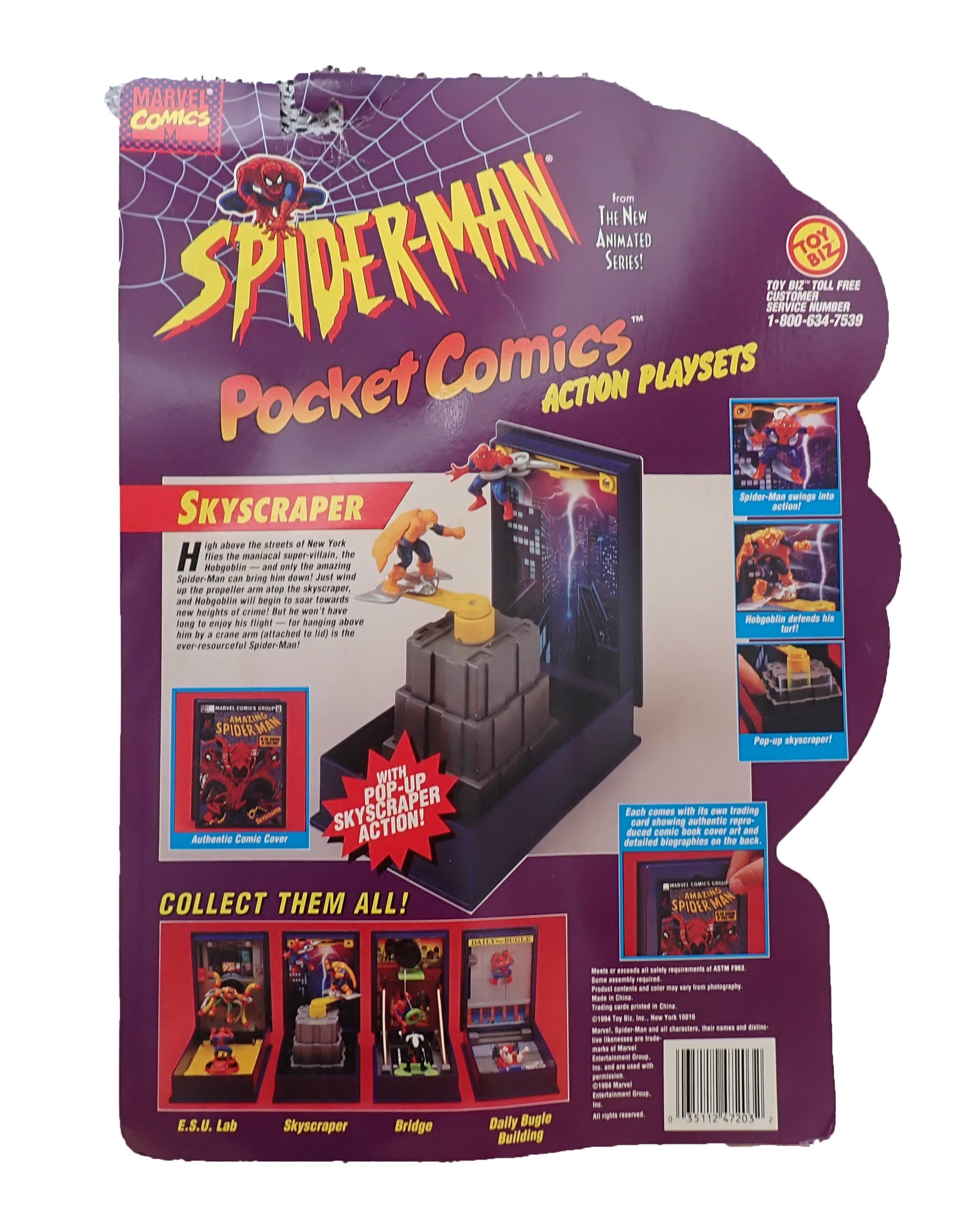 Spider-Man Skyscraper Pocket Comic Action Playset