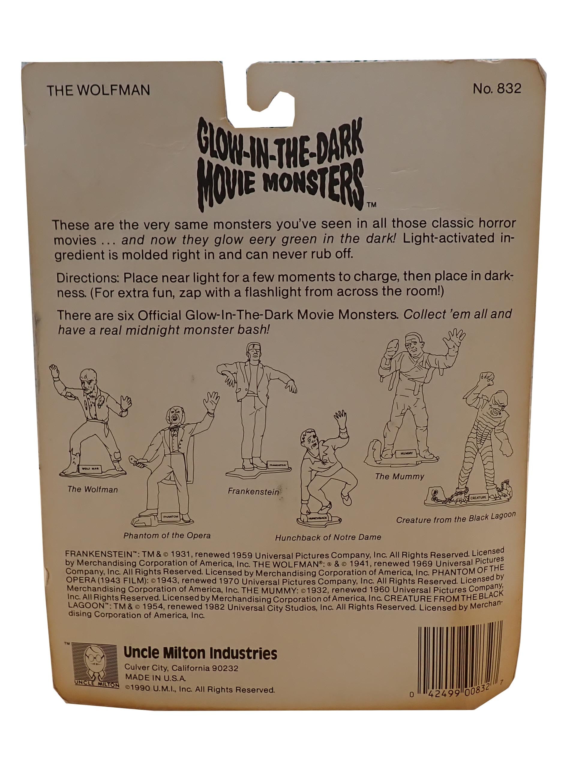Glow-In-The-Dark Movie Monsters - The Wolfman (1990) (Pre-Owned)