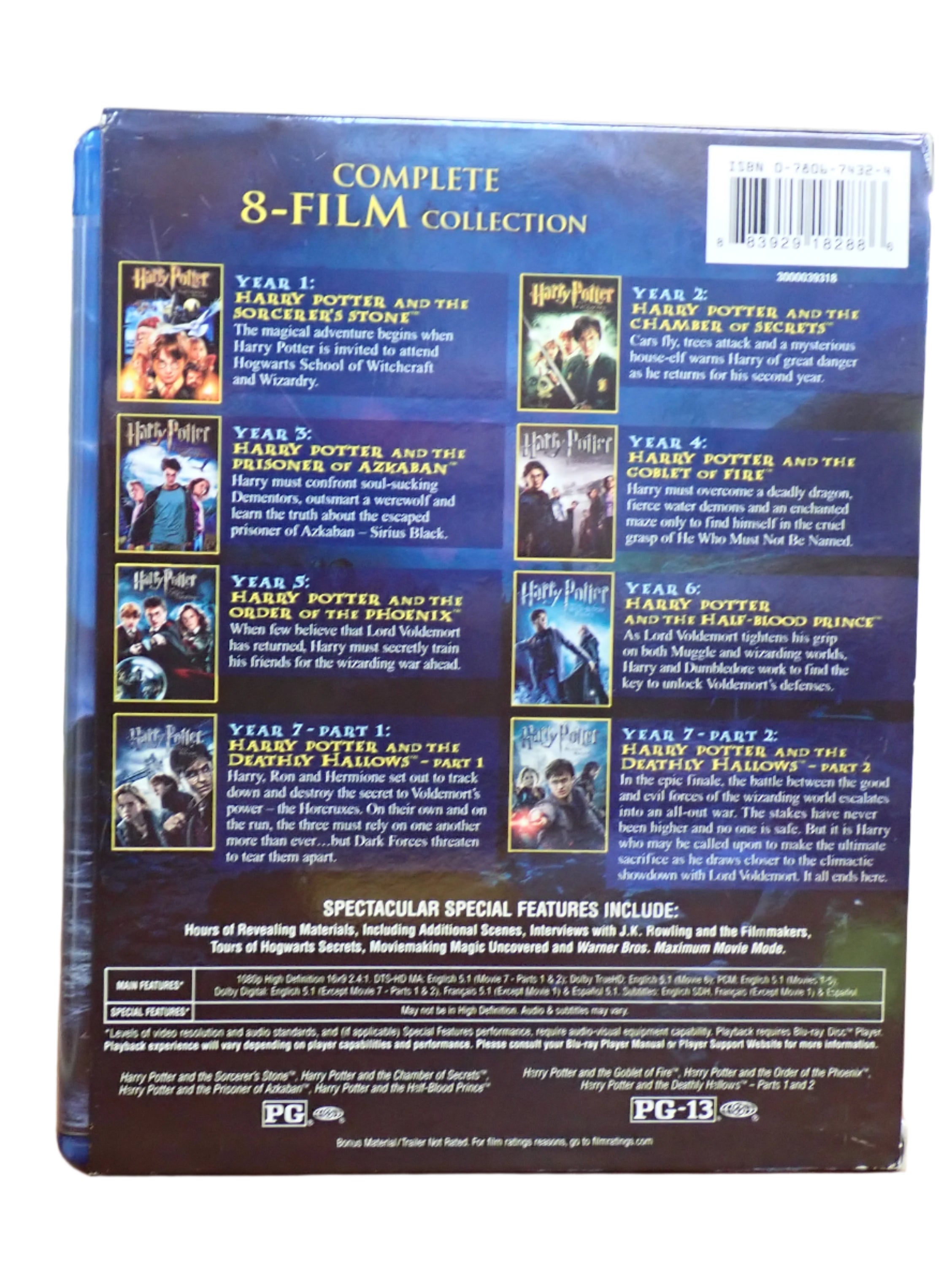 Harry Potter Complete 8-Film Collection - Blu-ray