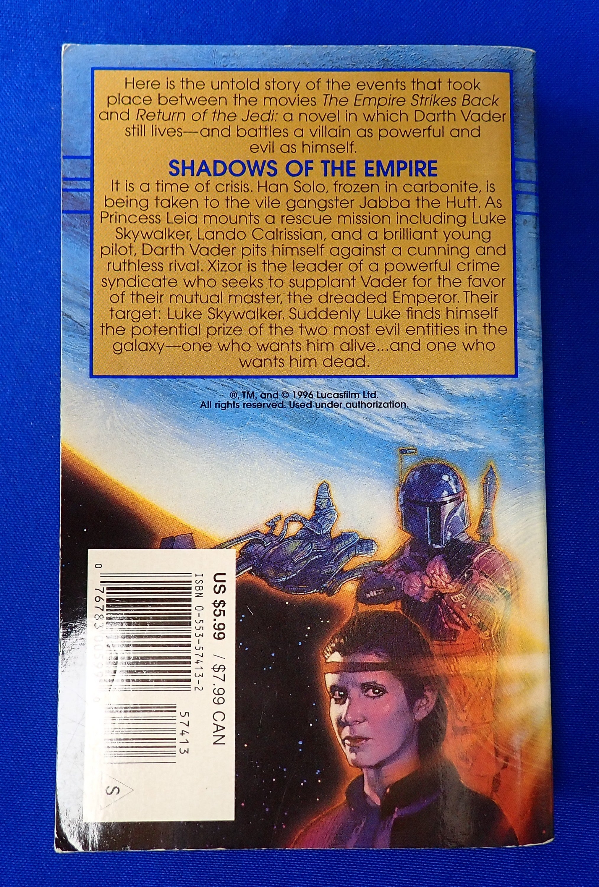 Star Wars: Shadows of the Empire (1996) - Pocket Novel [Pre-Owned]