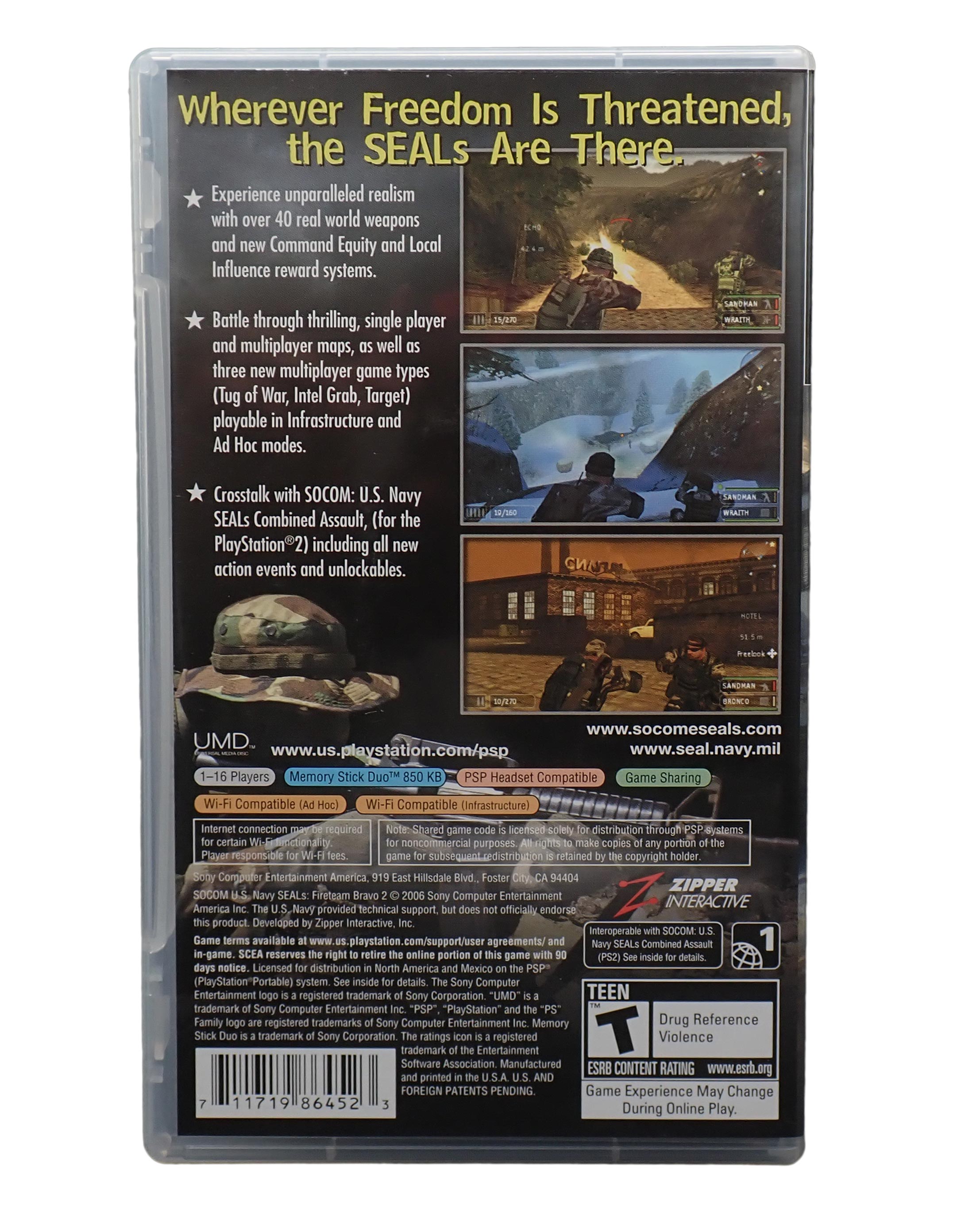 SOCOM U.S. Navy SEALs: Fireteam Bravo 2 - PSP