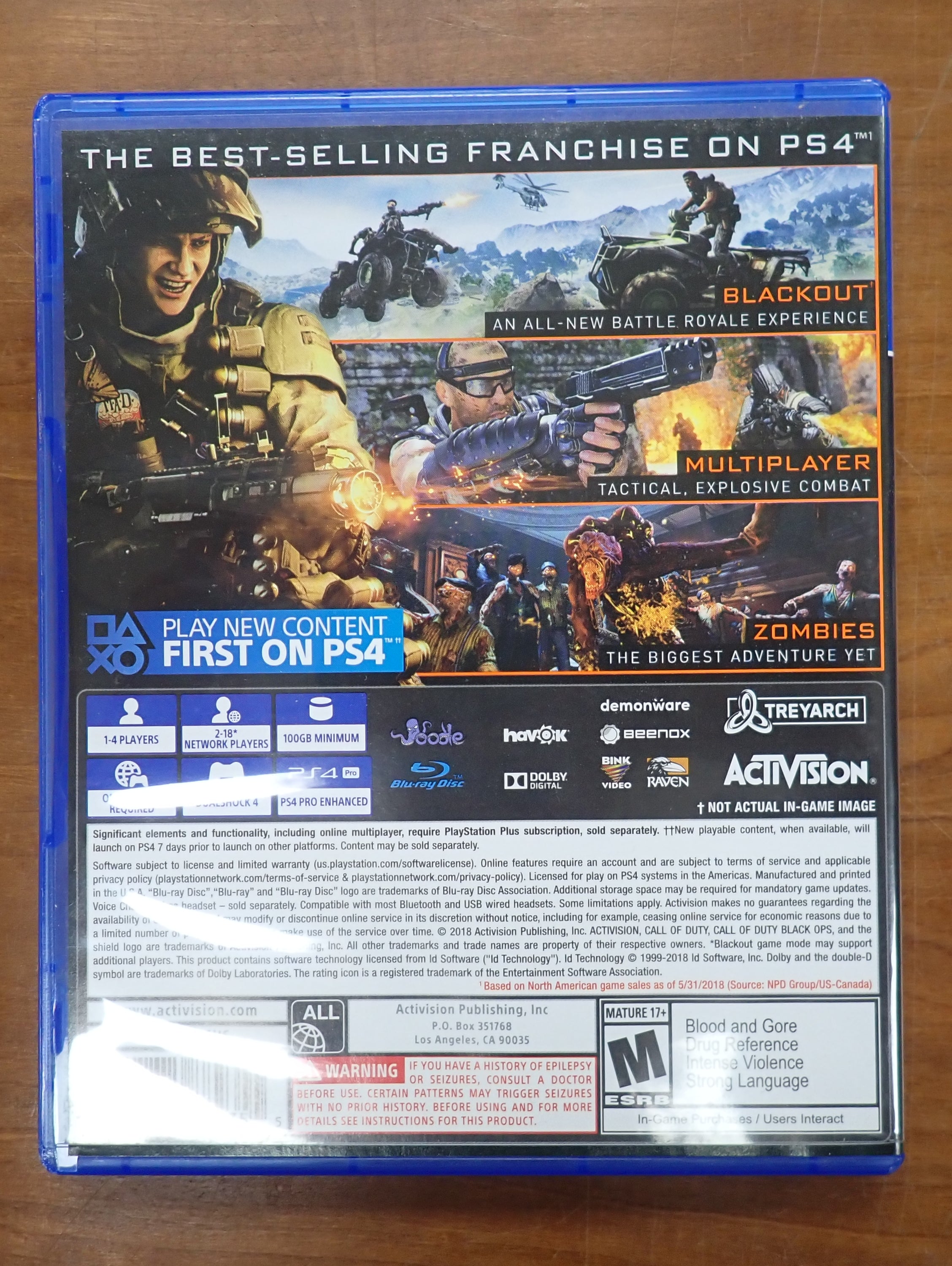 Call of Duty: Black Ops IIII - PS4