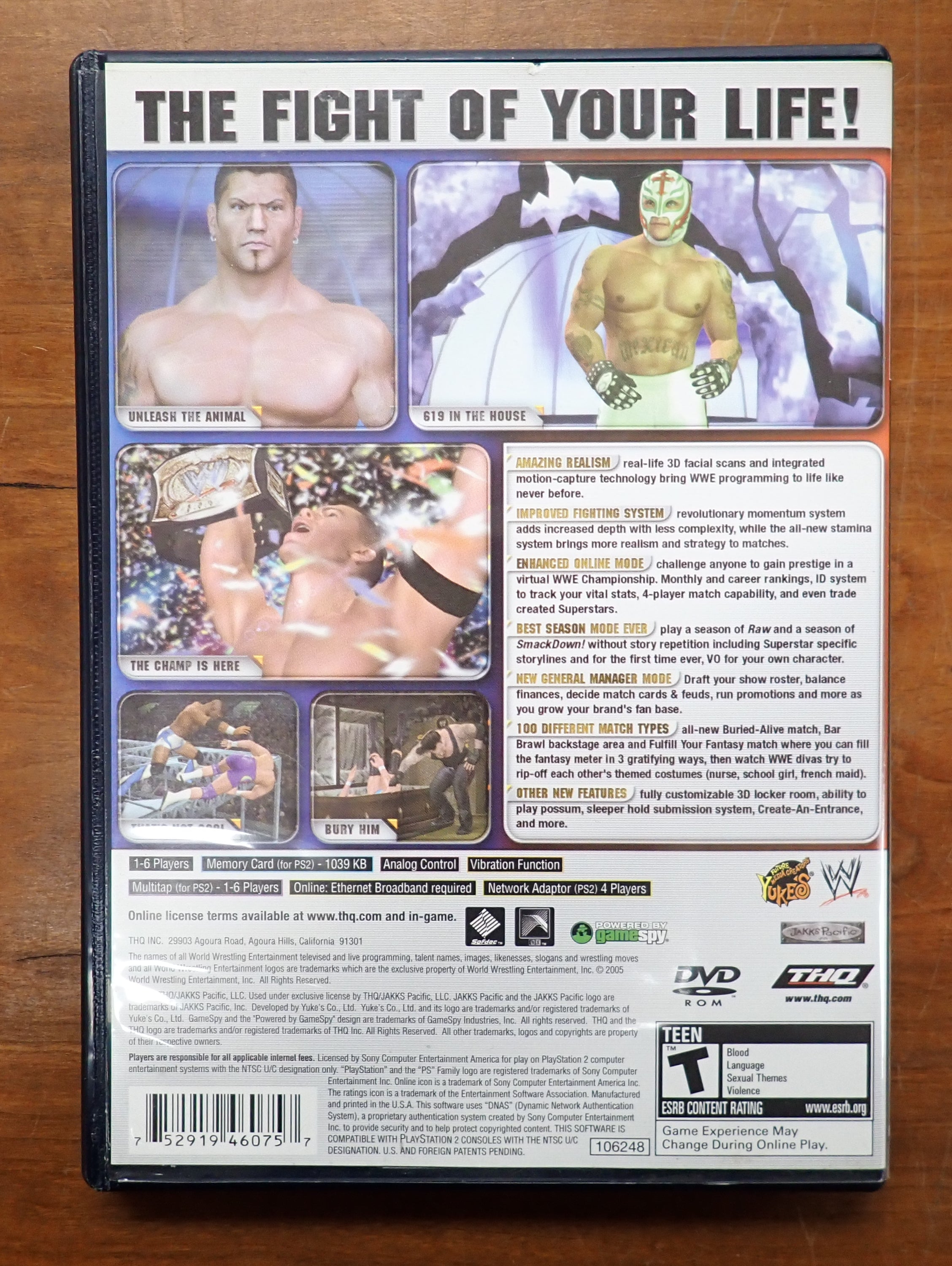 Smack Down vs Raw 2006 - PS2