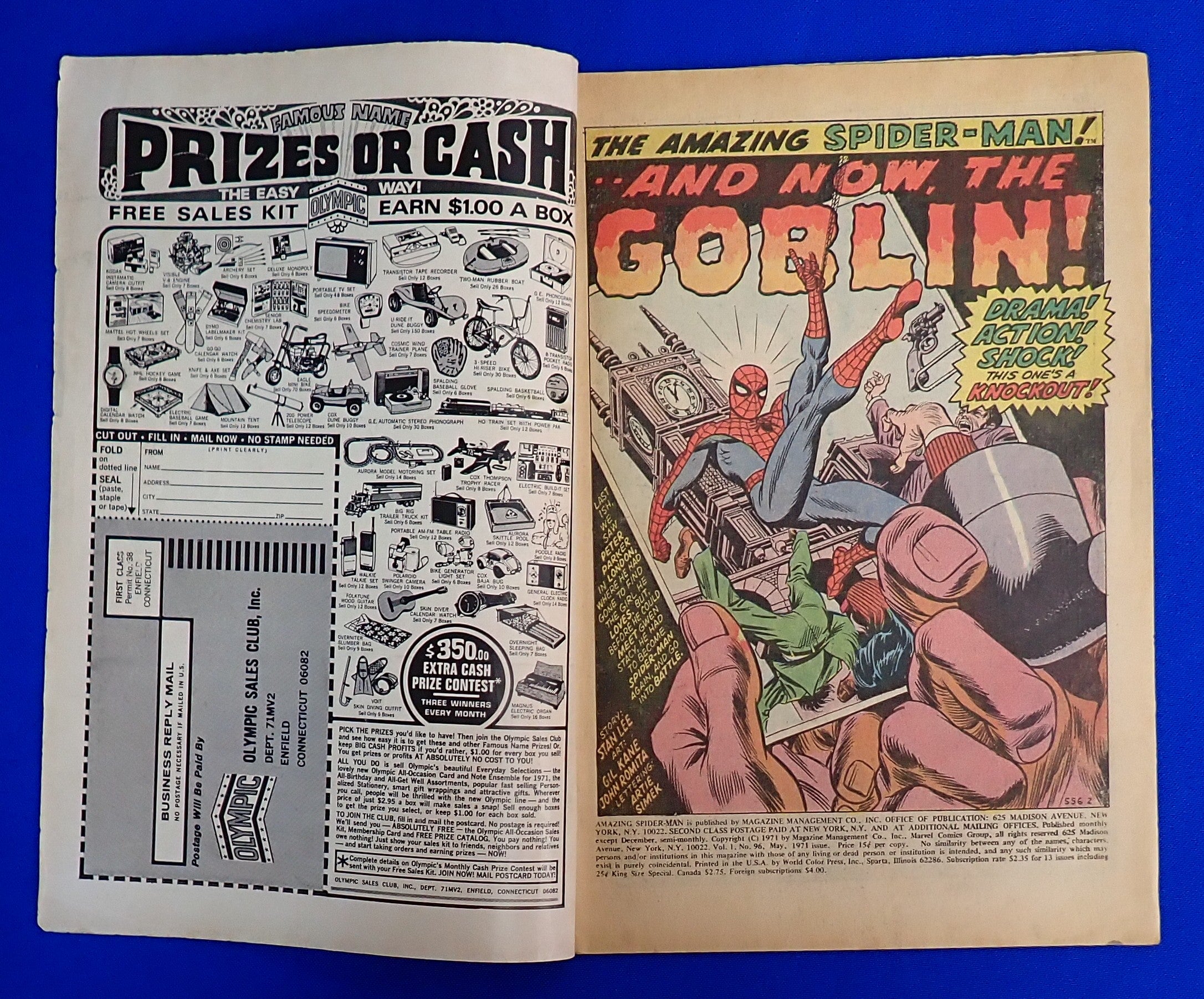 Amazing Spider-Man #96 (1971) - GD+ (2.5) - Published W/O CCA Approval