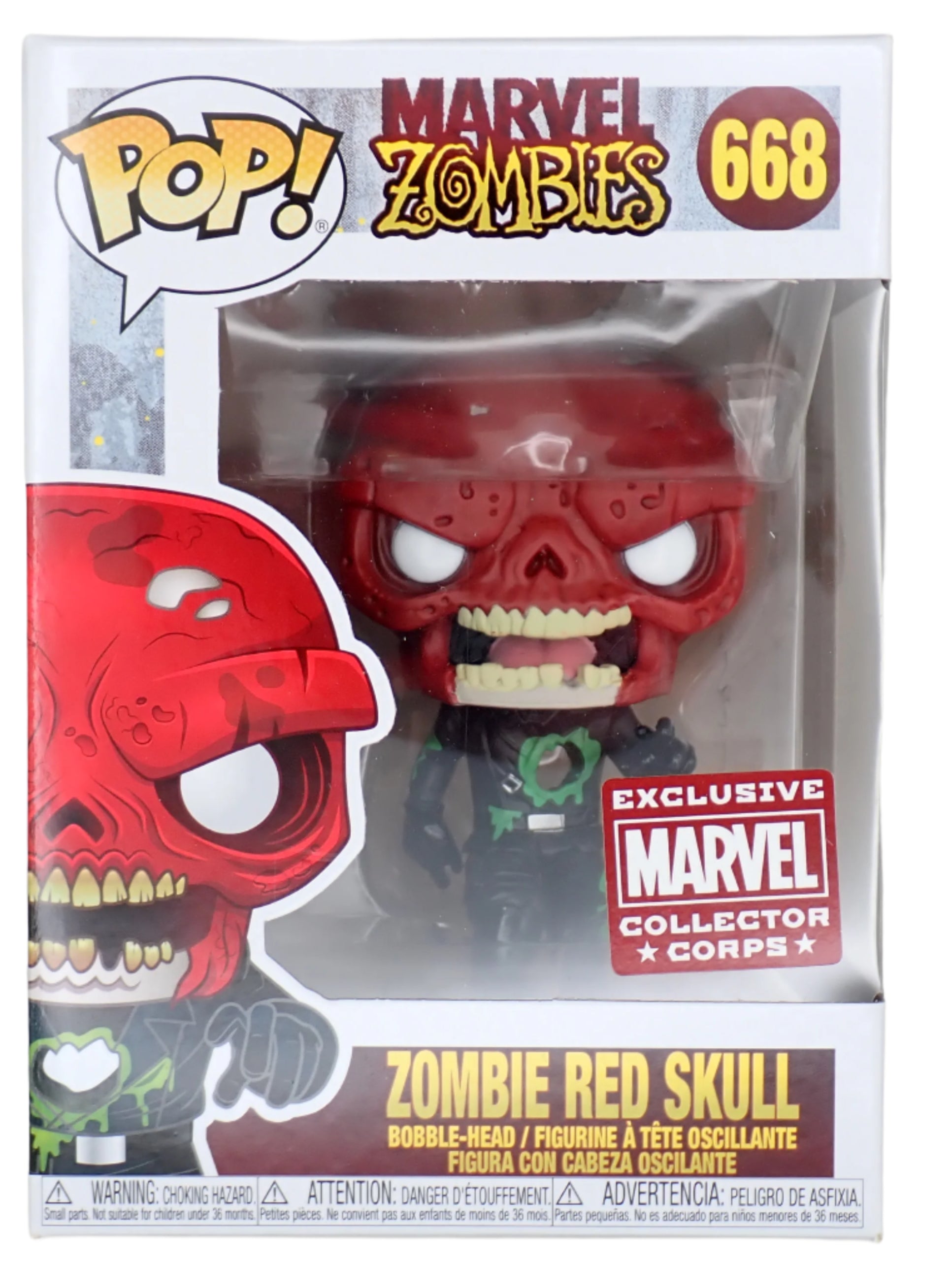 Zombie Red Skull - POP! #668