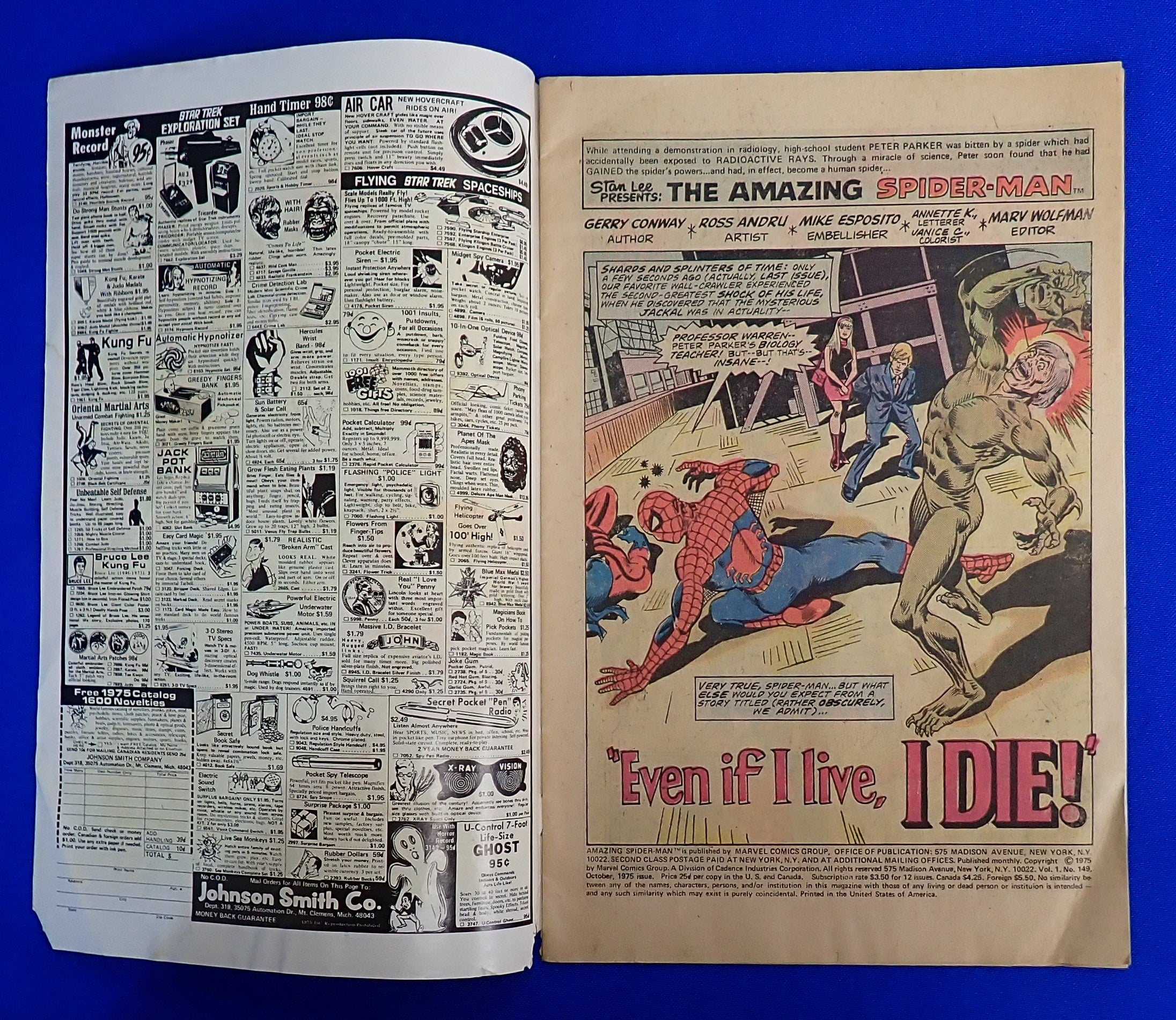 Amazing Spider-Man #149 (1975) - GD/VG (2.5-3.0) - 1st Clone of Peter Parker
