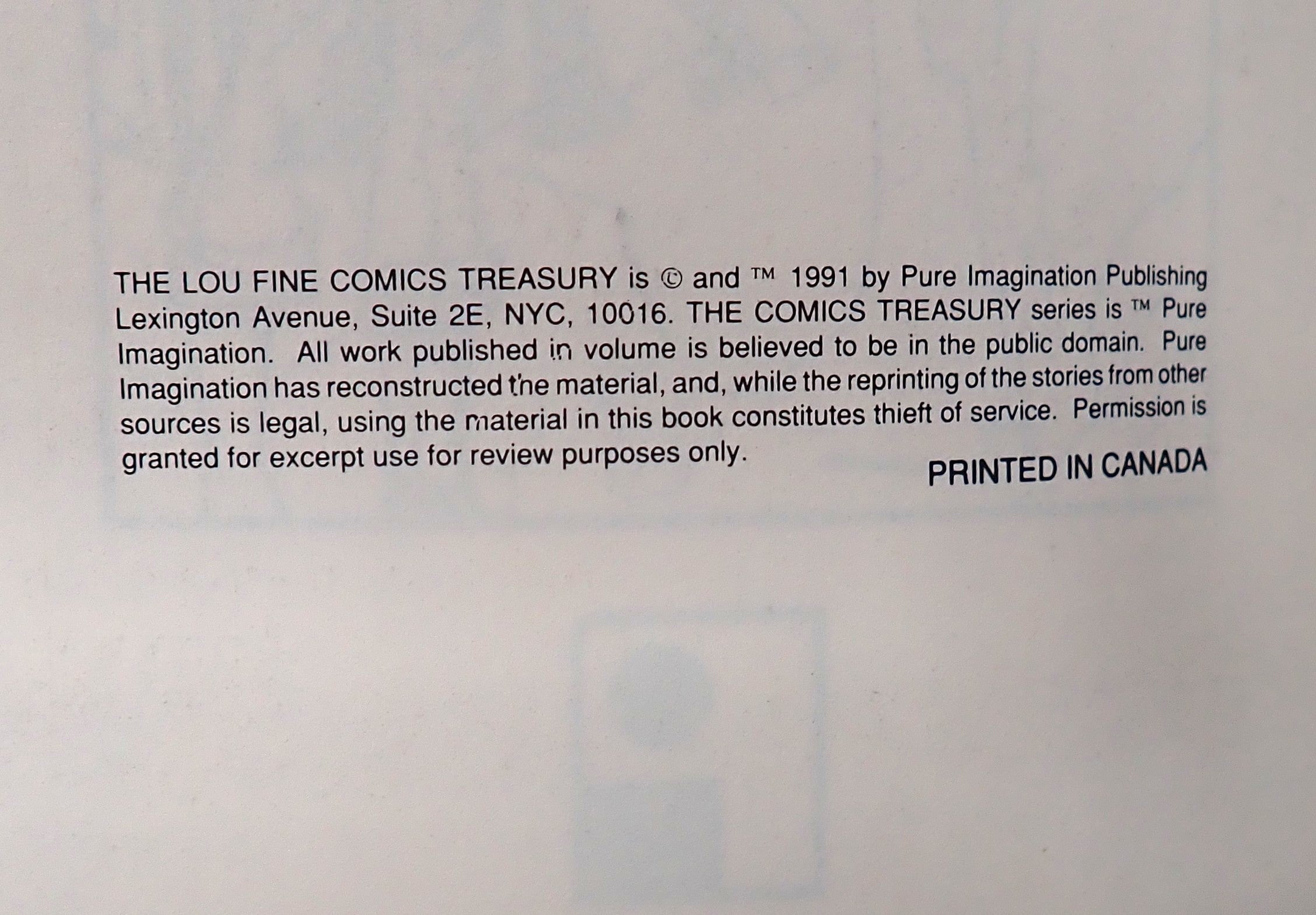 Lou Fine Comics - Softcover (Pre-Owned)