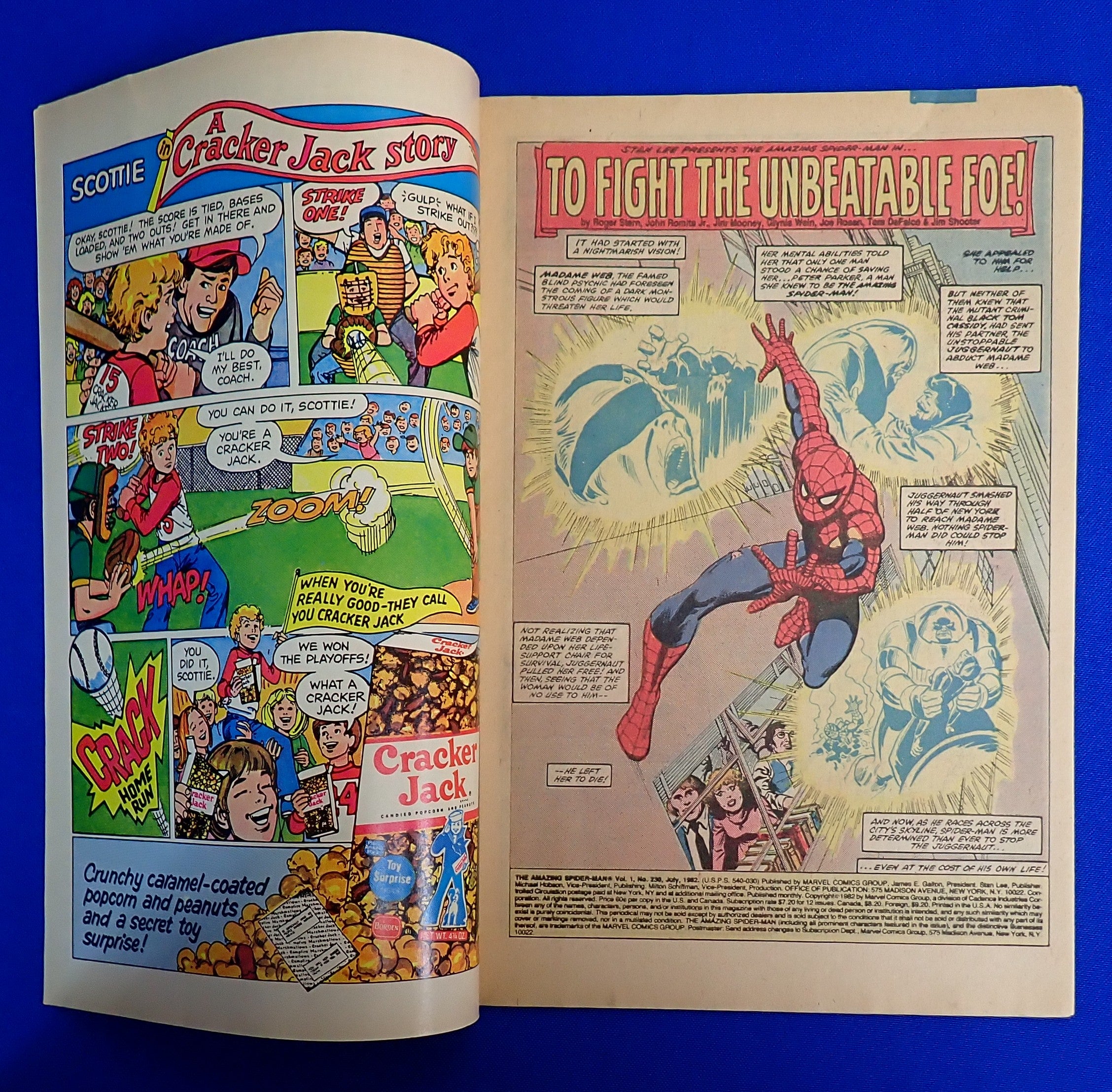 Amazing Spider-Man #230 (1982) - FN- (5.5) - Juggernaut Storyline P2