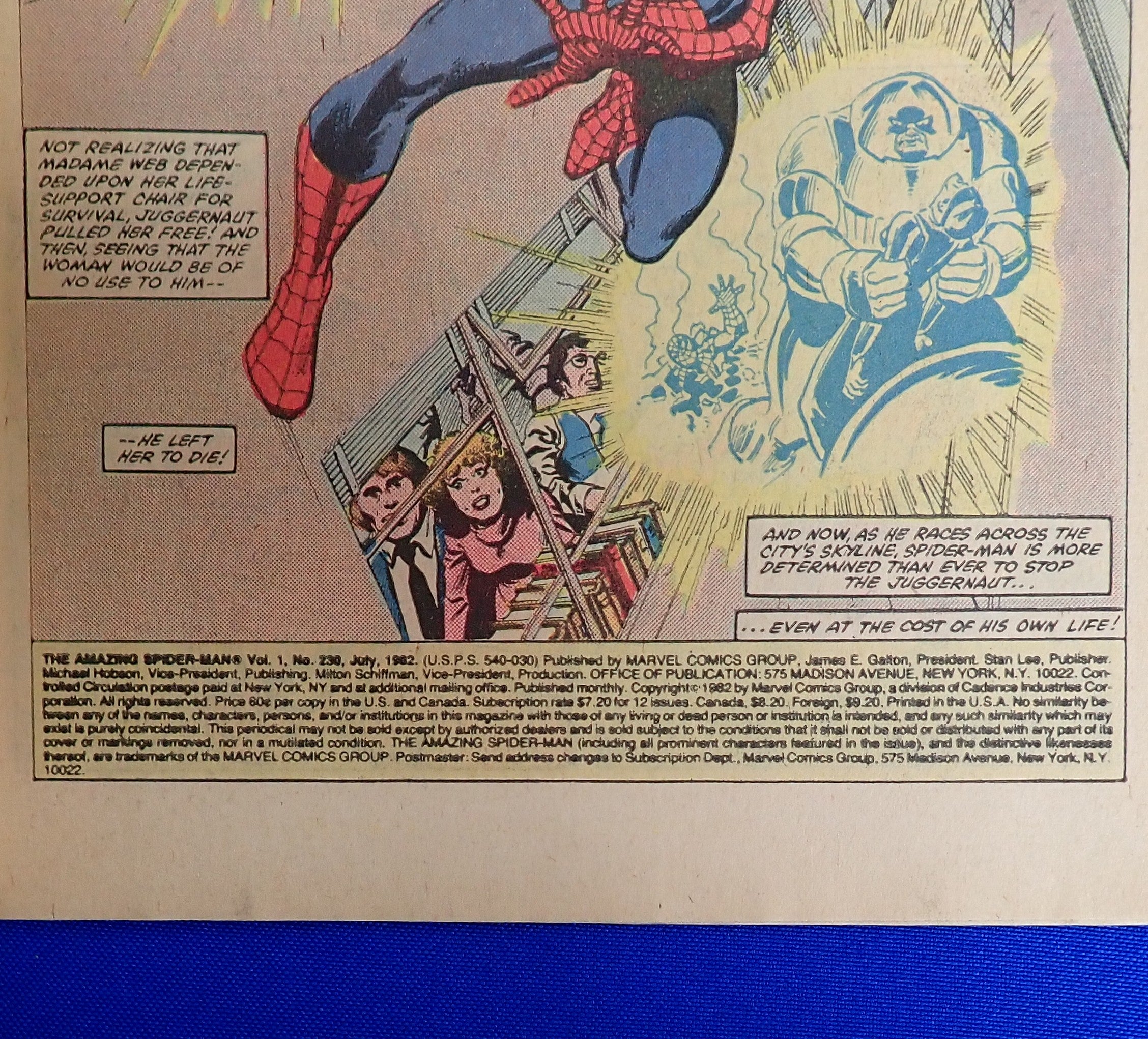 Amazing Spider-Man #230 (1982) - FN- (5.5) - Juggernaut Storyline P2