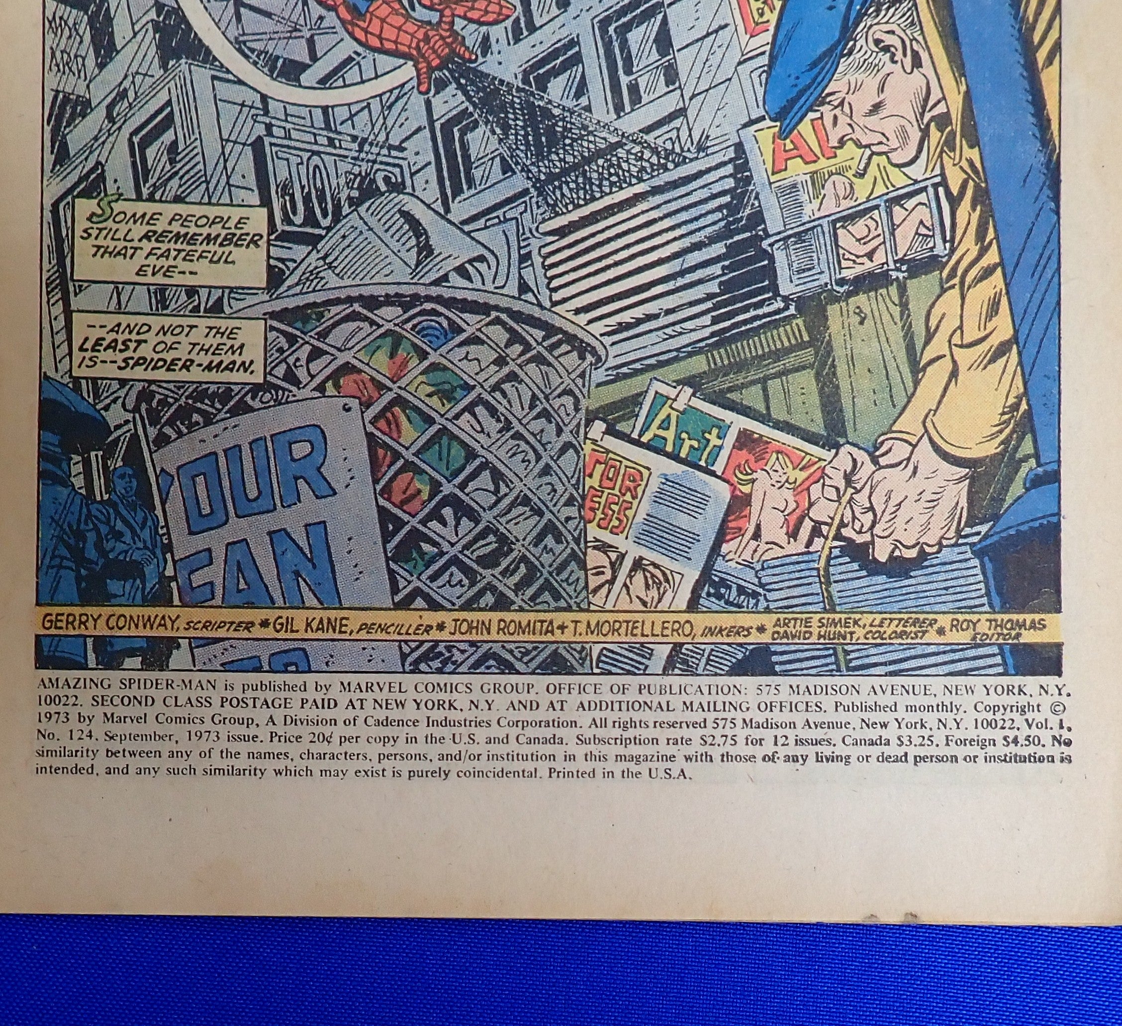 Amazing Spider-Man #124 (1973) - VG (4.0) - 1st App. of Man-Wolf