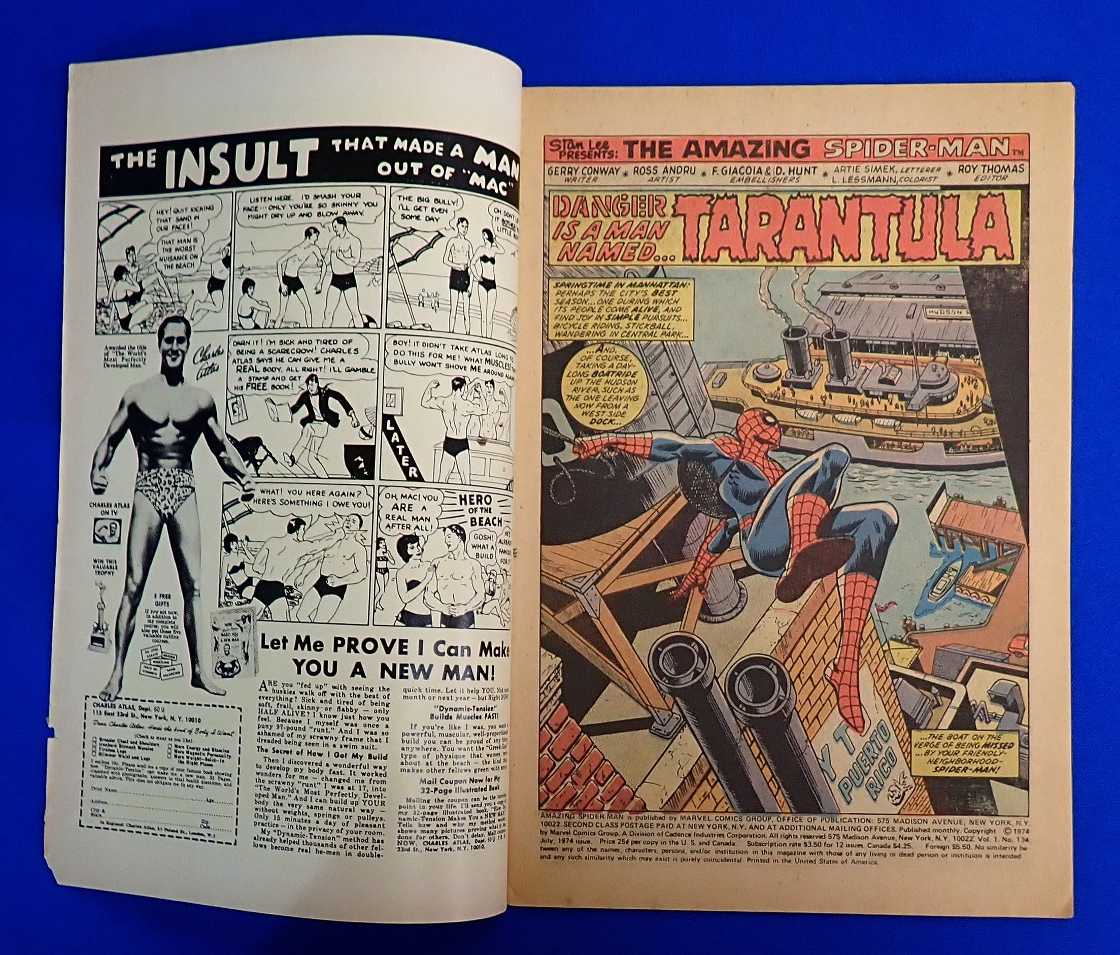 Amazing Spider-Man #134 (1974) - GD/VG (2.5-3.0) - 1st App. Tarantula, 2nd Punisher