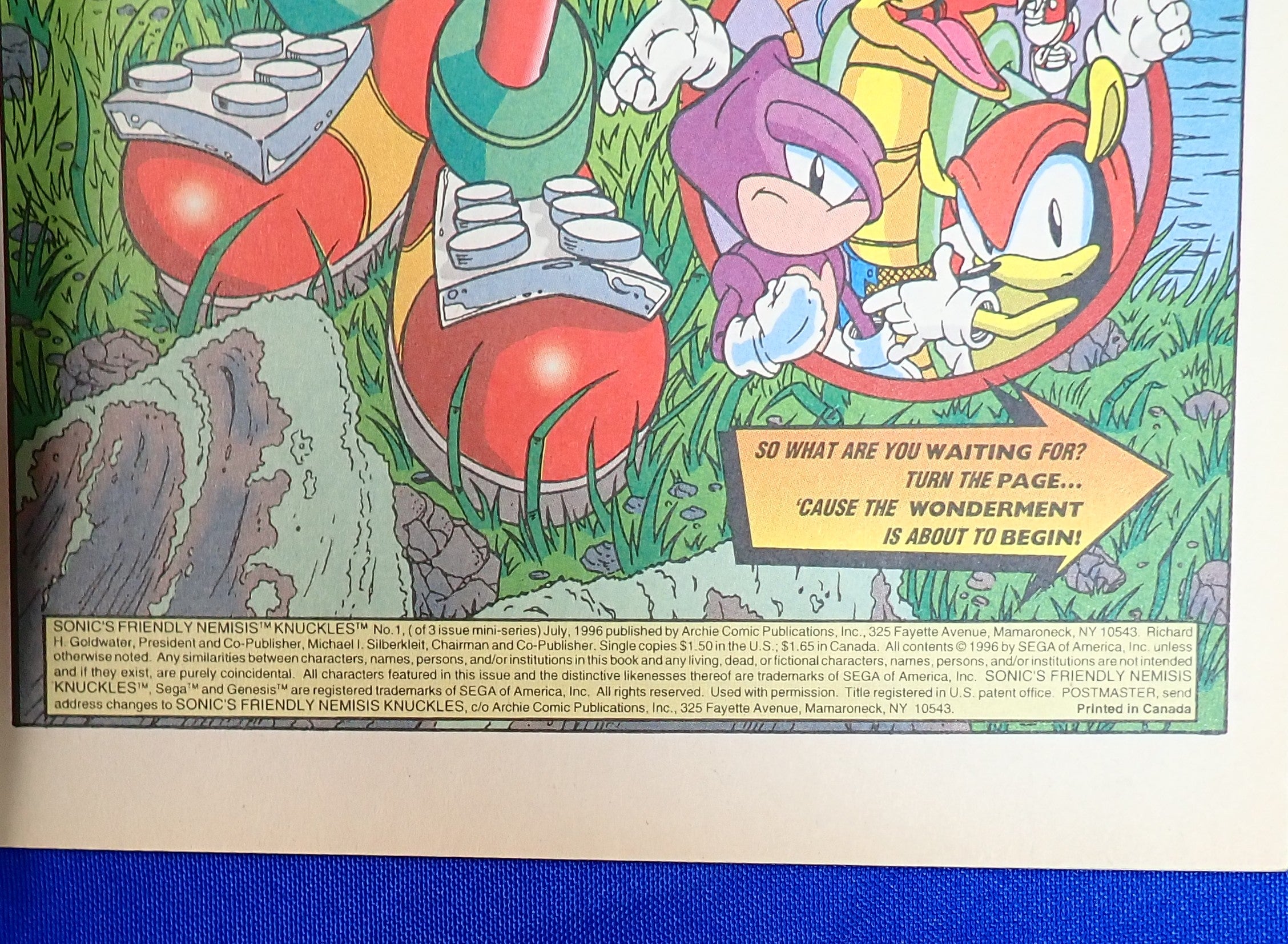 Knuckles (1996) #1-3 Mini Series Set - Var. Conditions - Complete Series