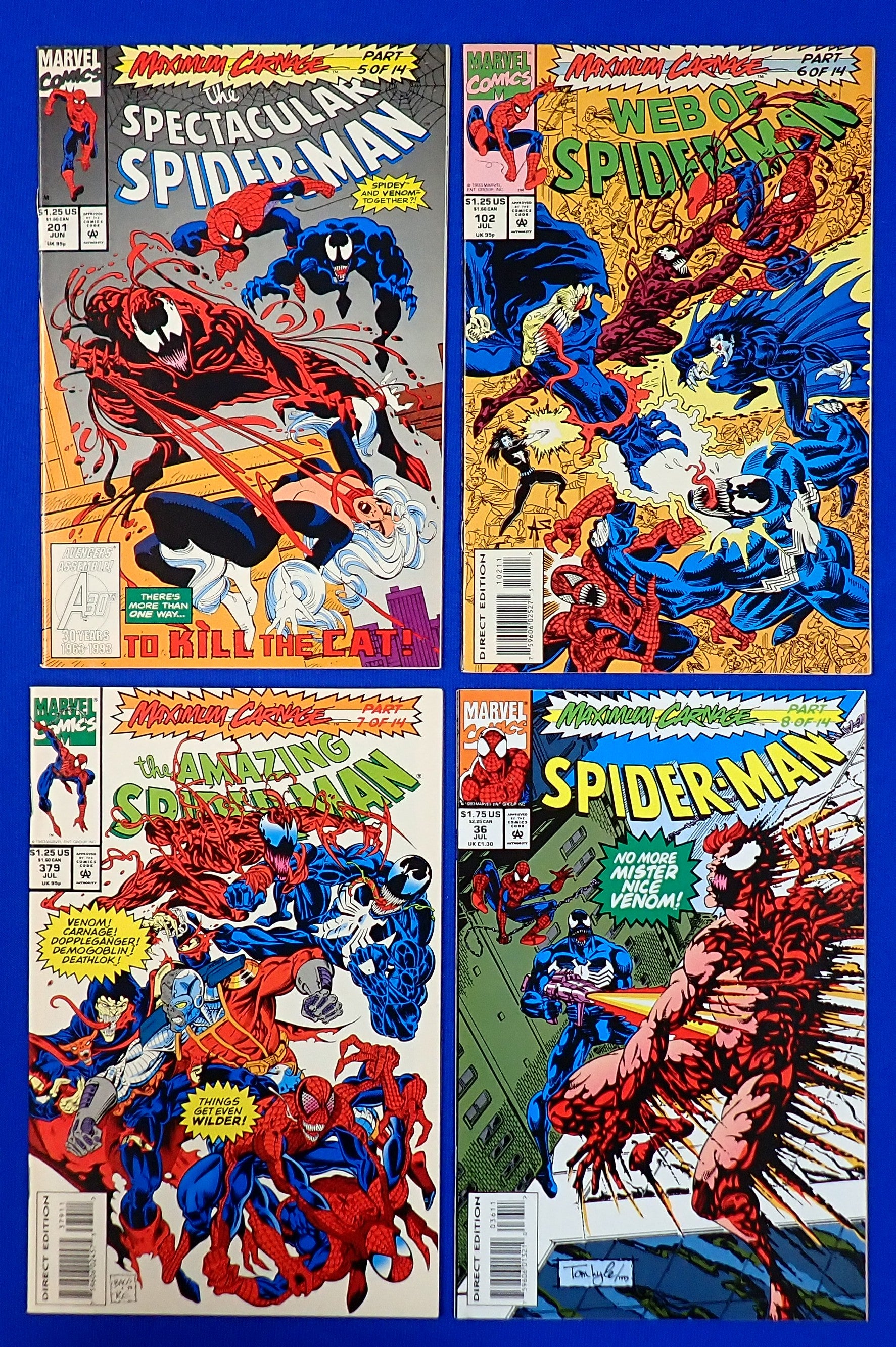 Maximum Carnage (1993) #1-14 Mini Series Set - VF+ (8.5) - Complete Series