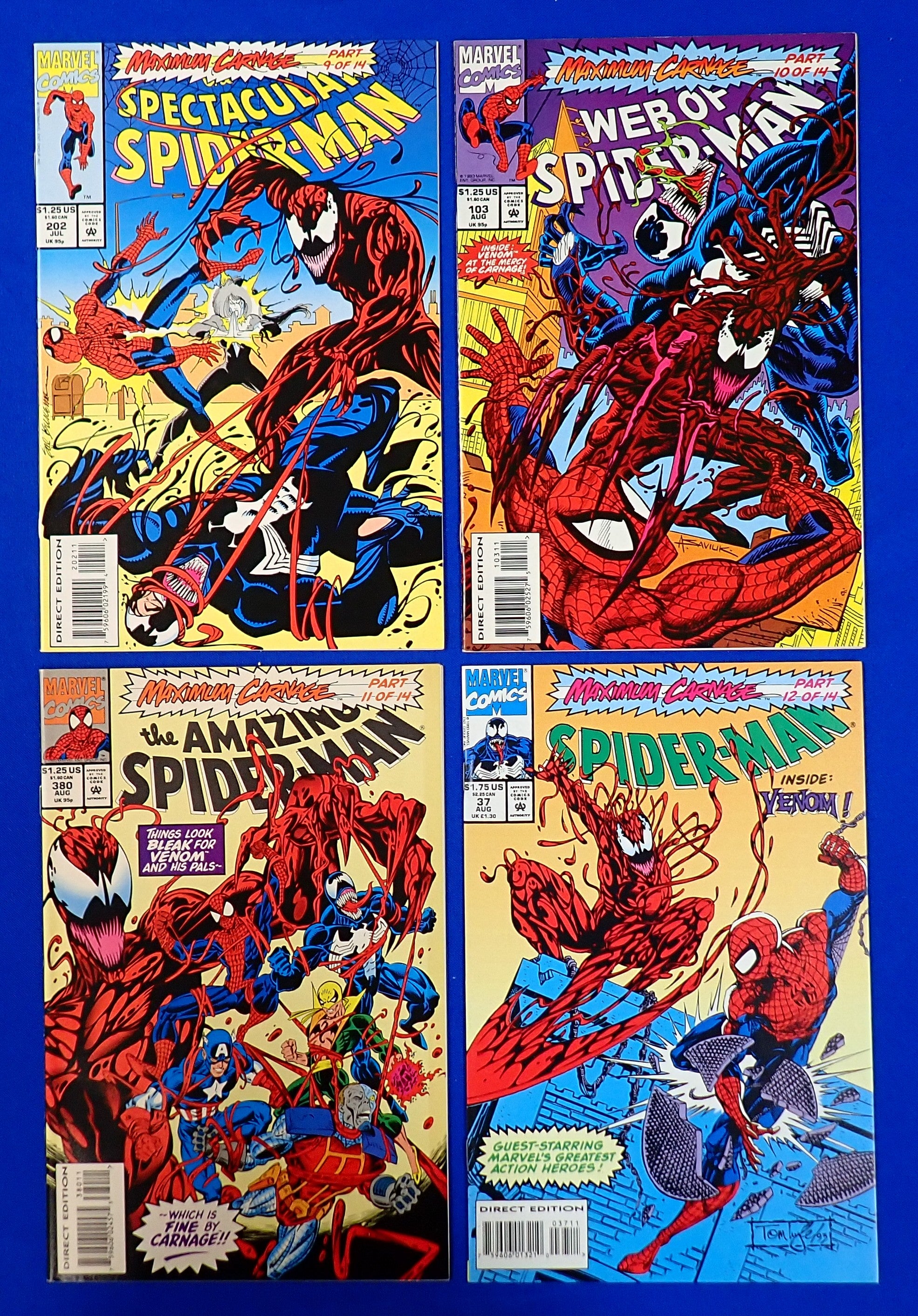 Maximum Carnage (1993) #1-14 Mini Series Set - VF+ (8.5) - Complete Series