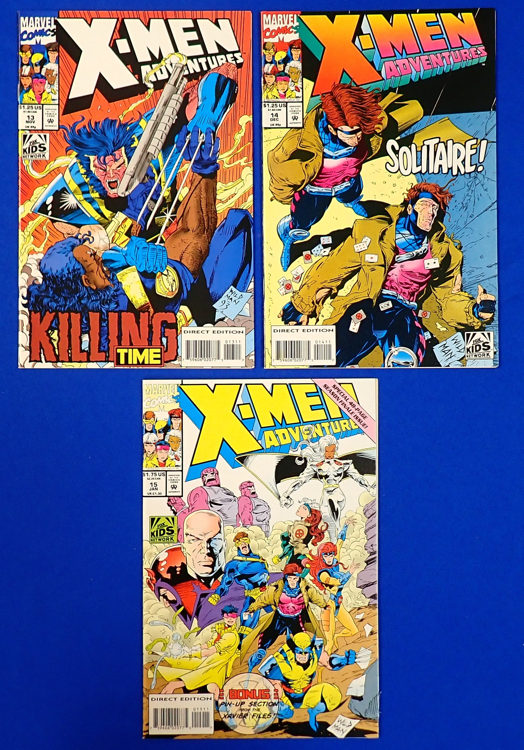 X-Men Adventures (1992) #1-15 Series Set - VF+ (8.5) - Complete Series