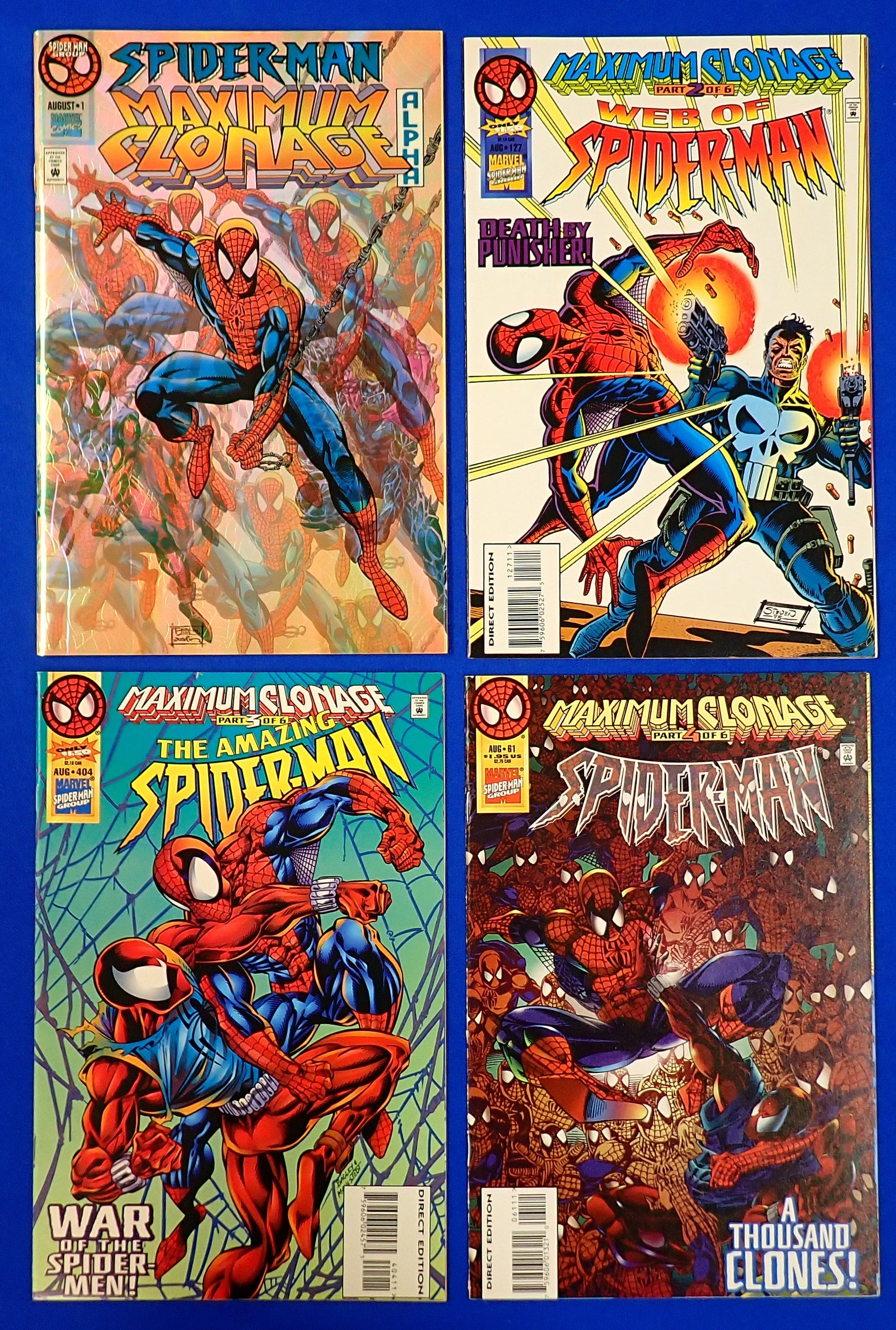 Spider-Man: Maximum Clonage (1995) #1-6 Set - NM+ (9.0+) - Complete Mini Series