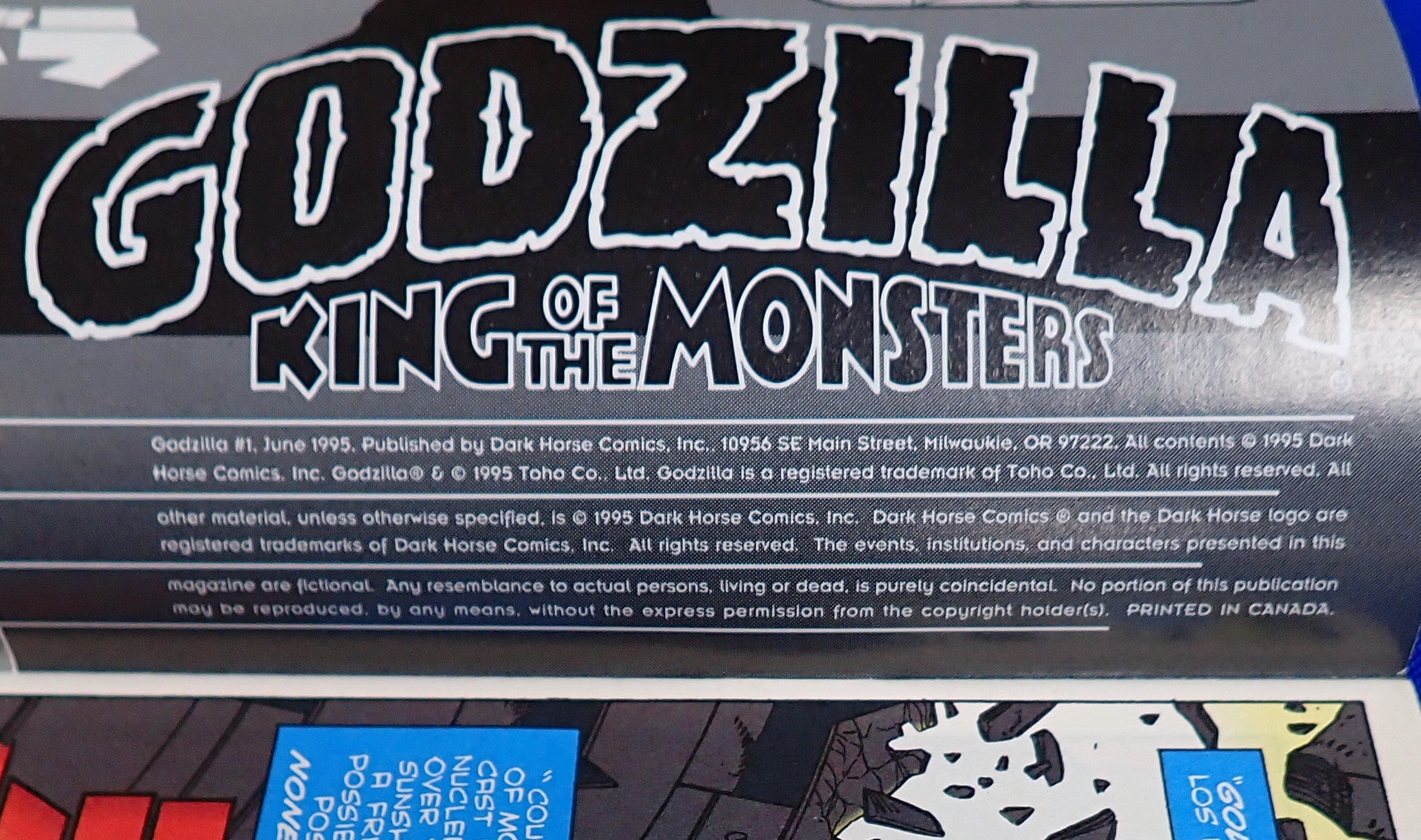 Godzilla: King of the Monsters (1995) - NM+ (9.2+) - Art Adams Cover