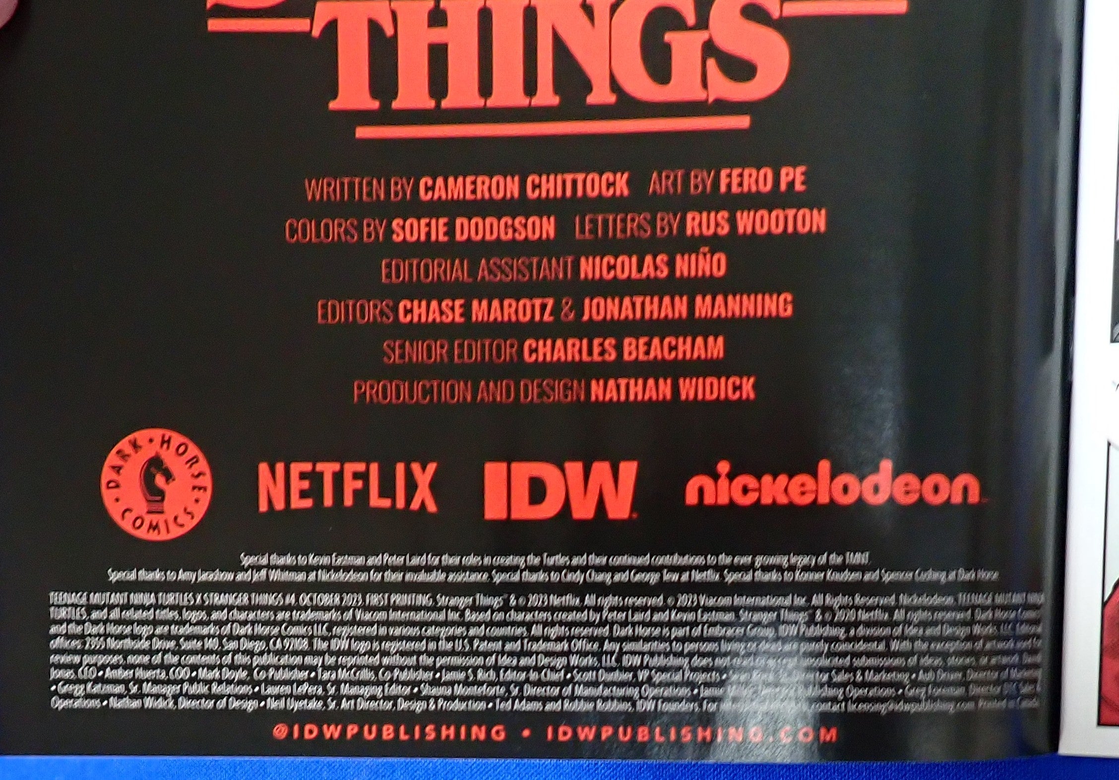 Teenage Mutant Ninja Turtles x Stranger Things #1-4 (2023) - NM+ (9.2+) - Complete Mini Series
