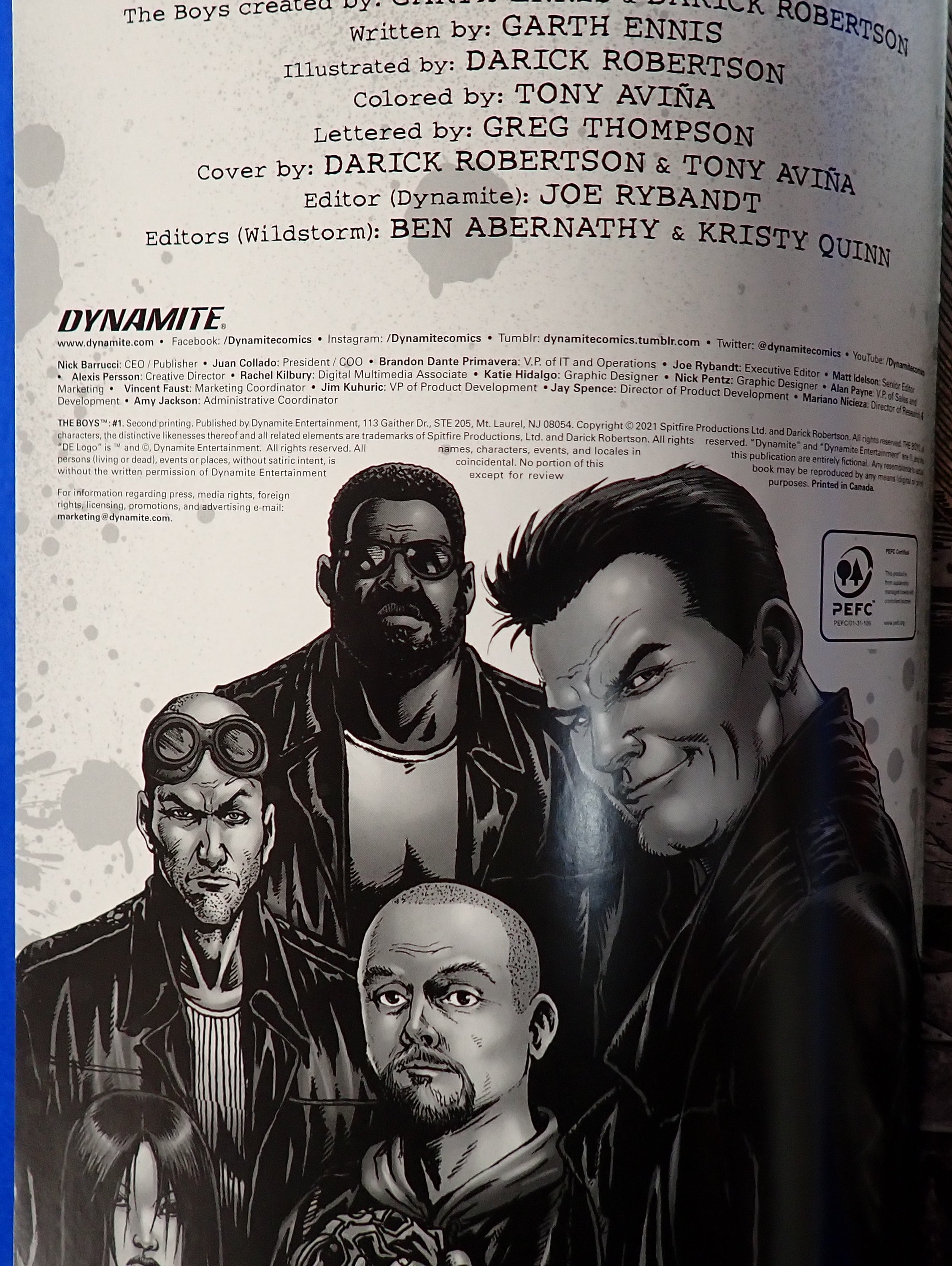 The Boys #1 (2021) - NM+ (9.2+) - Dynamite Variant