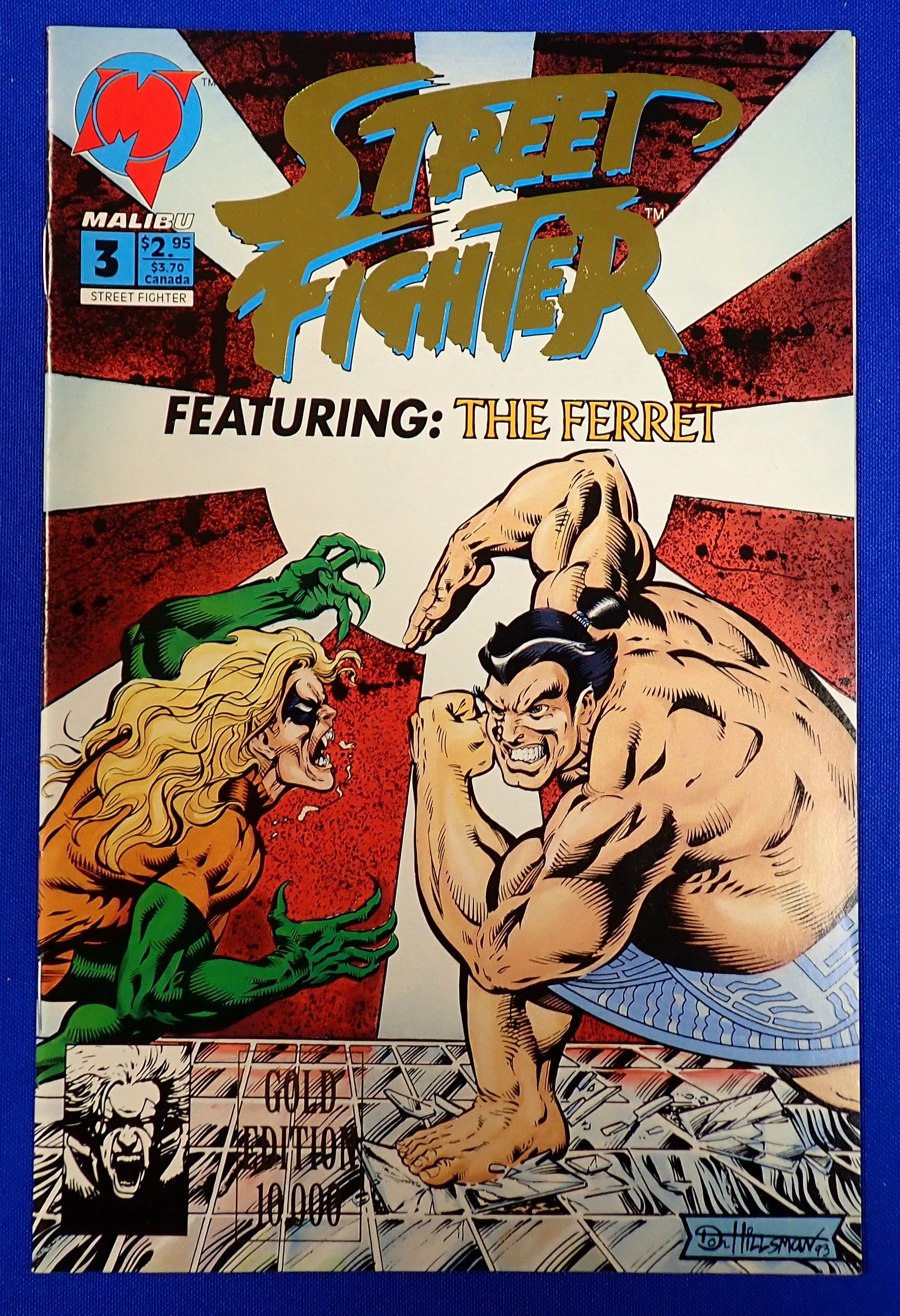 Street Fighter #3 (1993) - NM- (9.0) - Gold Edition out of 10,000