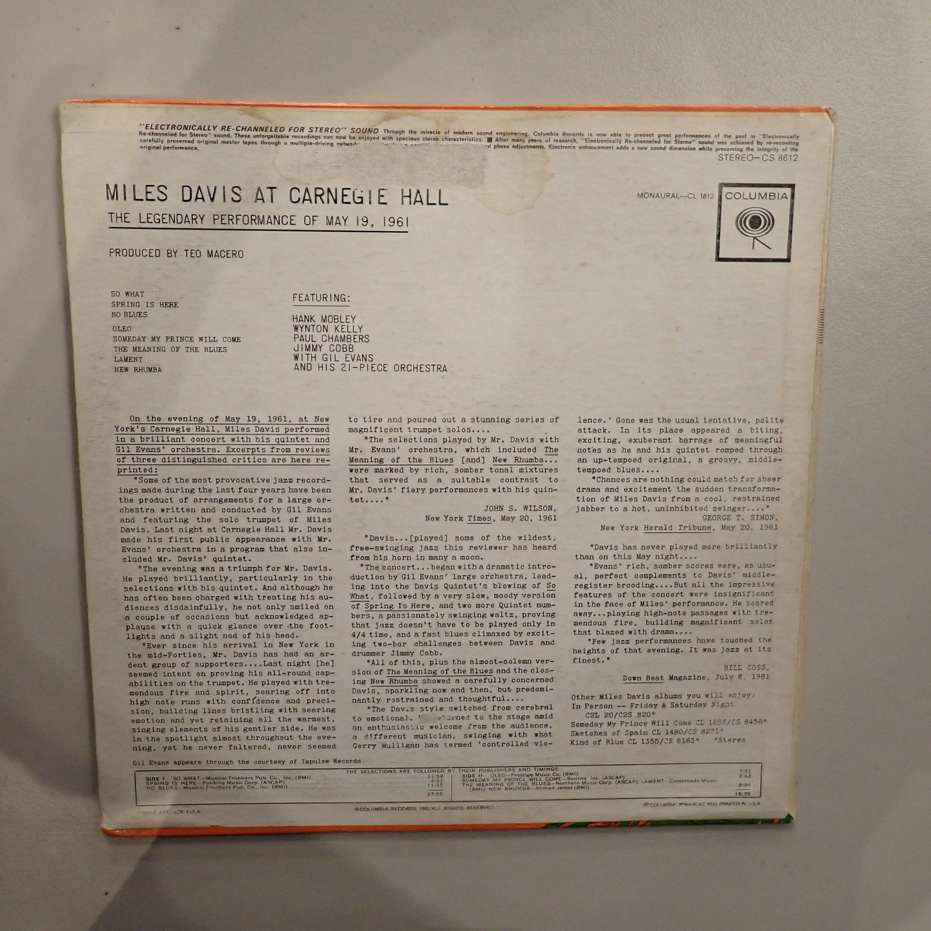 Miles Davis – Miles Davis At Carnegie Hall